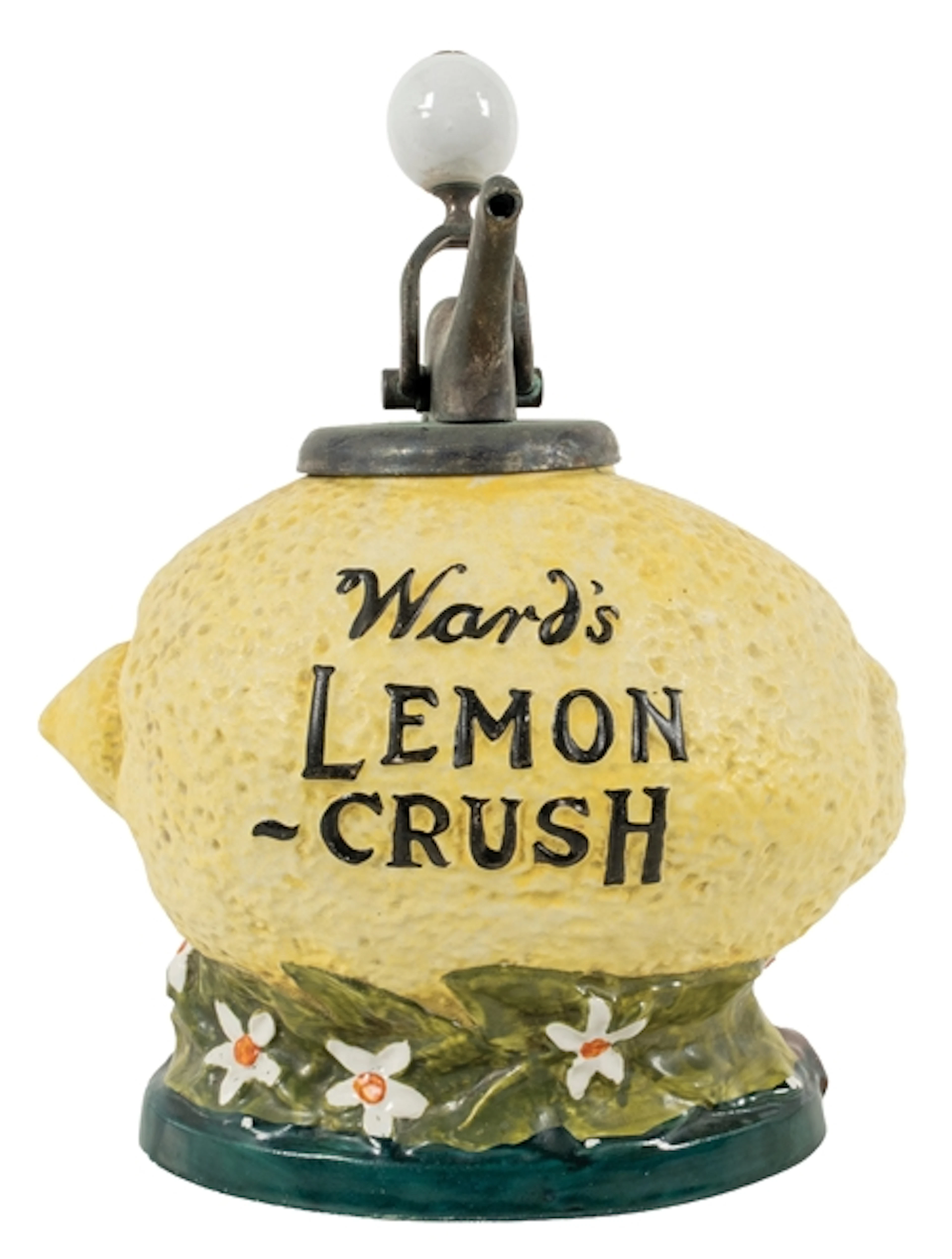 WARD'S LEMON-CRUSH SODA FOUNTAIN SYRUP DISPENSER