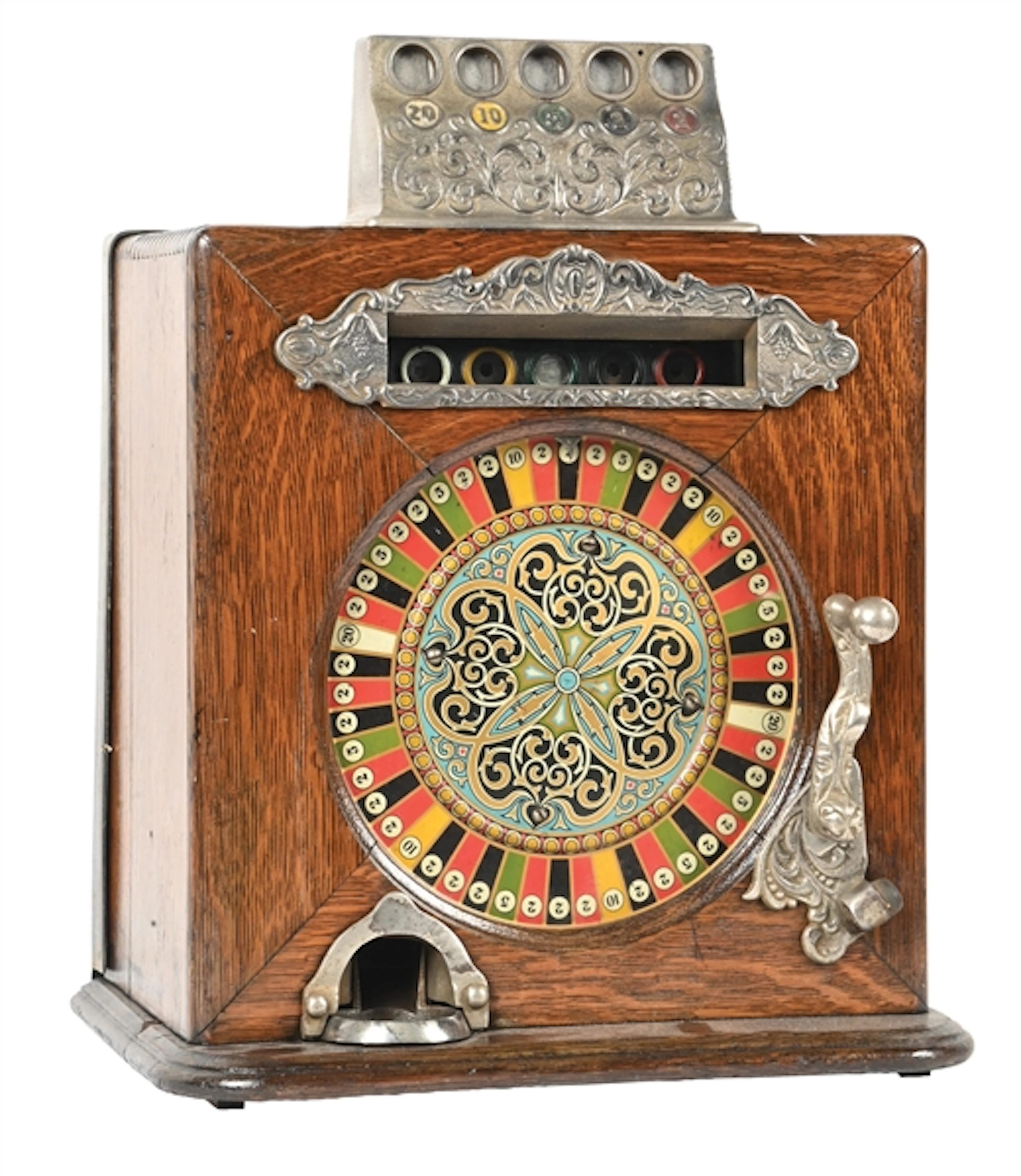 5¢ CAILLE BROS. CO. BEN-HUR COUNTERTOP SLOT MACHINE