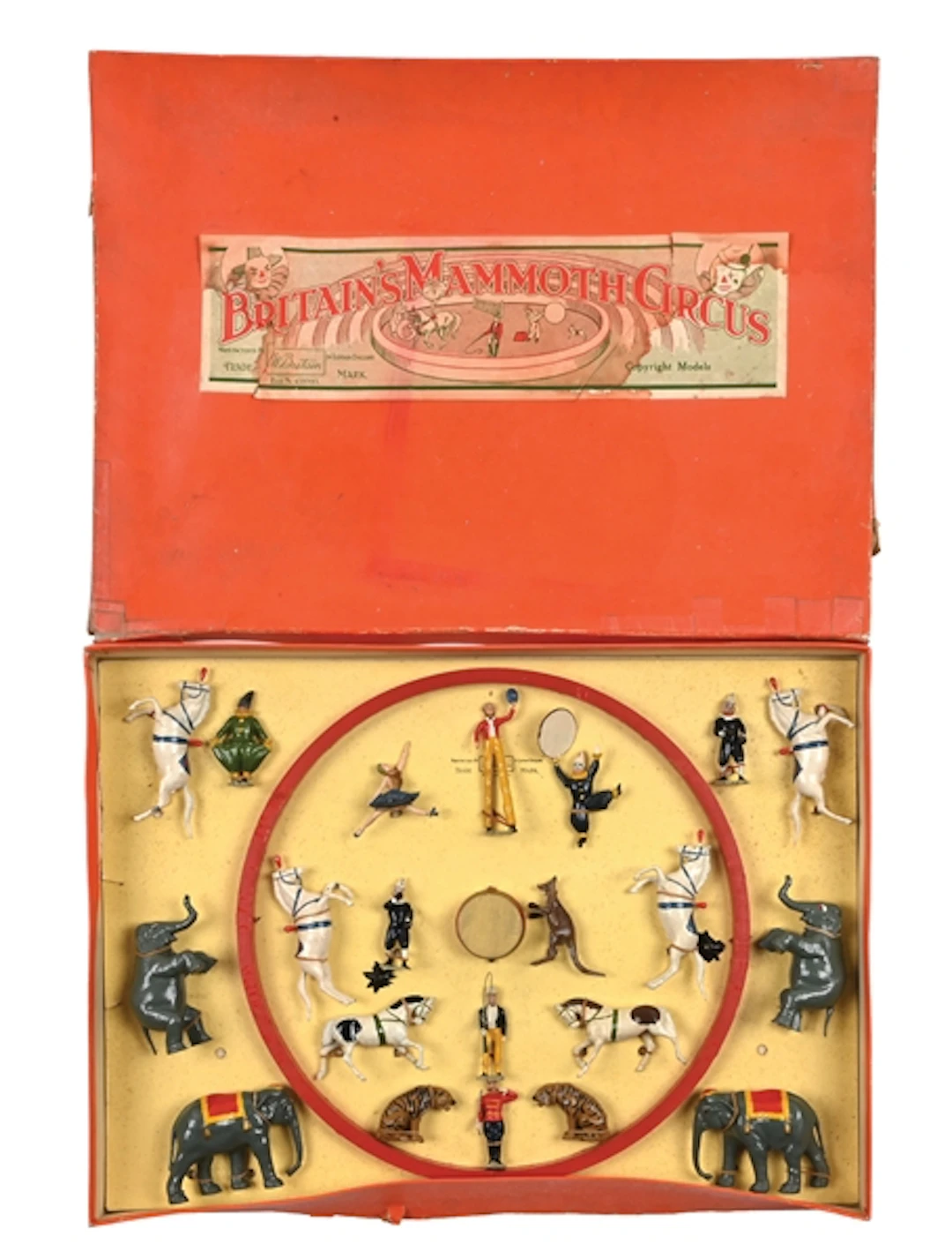 W. BRITAIN'S MAMMOTH CIRCUS SET NO. 1539 W/ ORIGINAL BOX