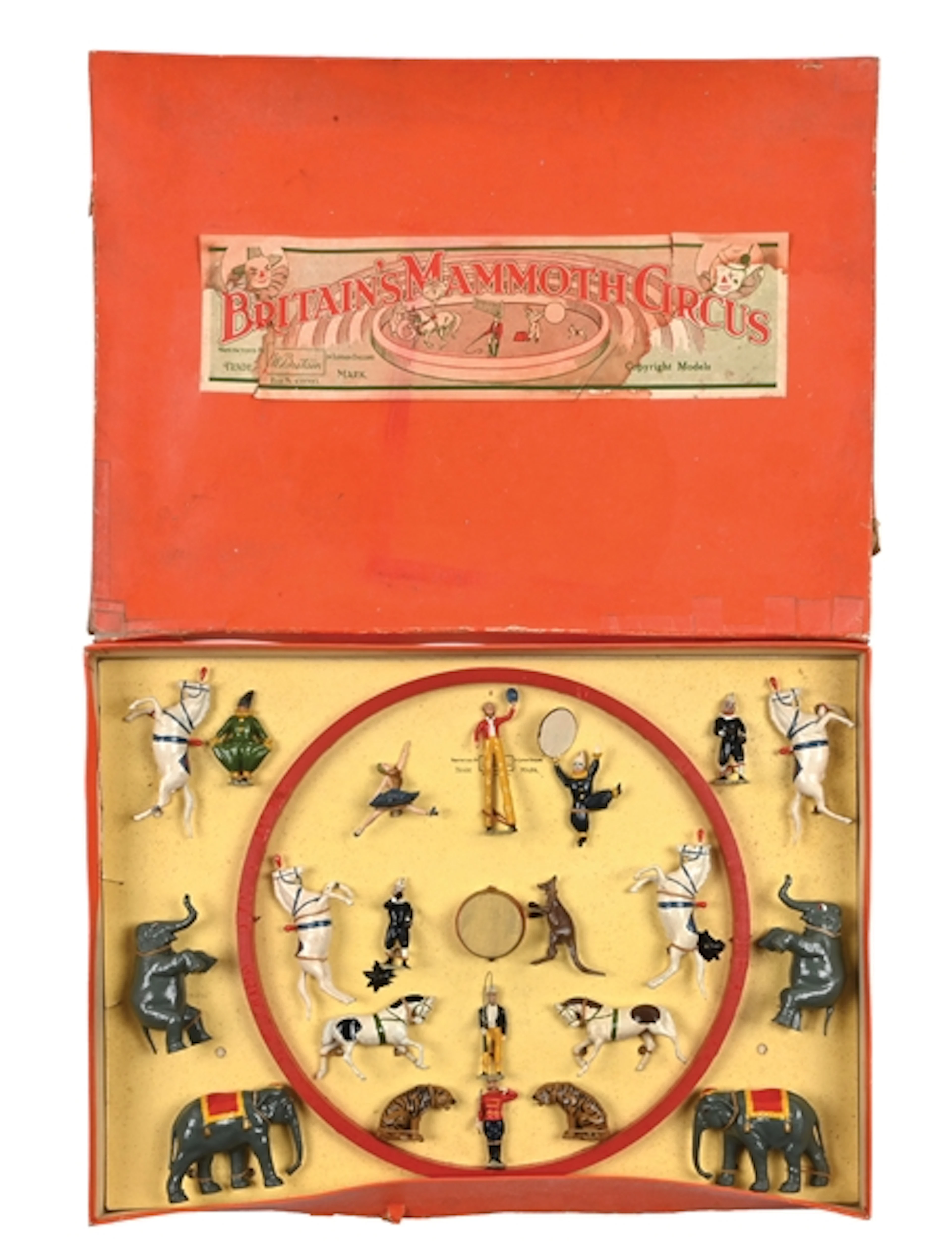 W. BRITAIN'S MAMMOTH CIRCUS SET NO. 1539 W/ ORIGINAL BOX