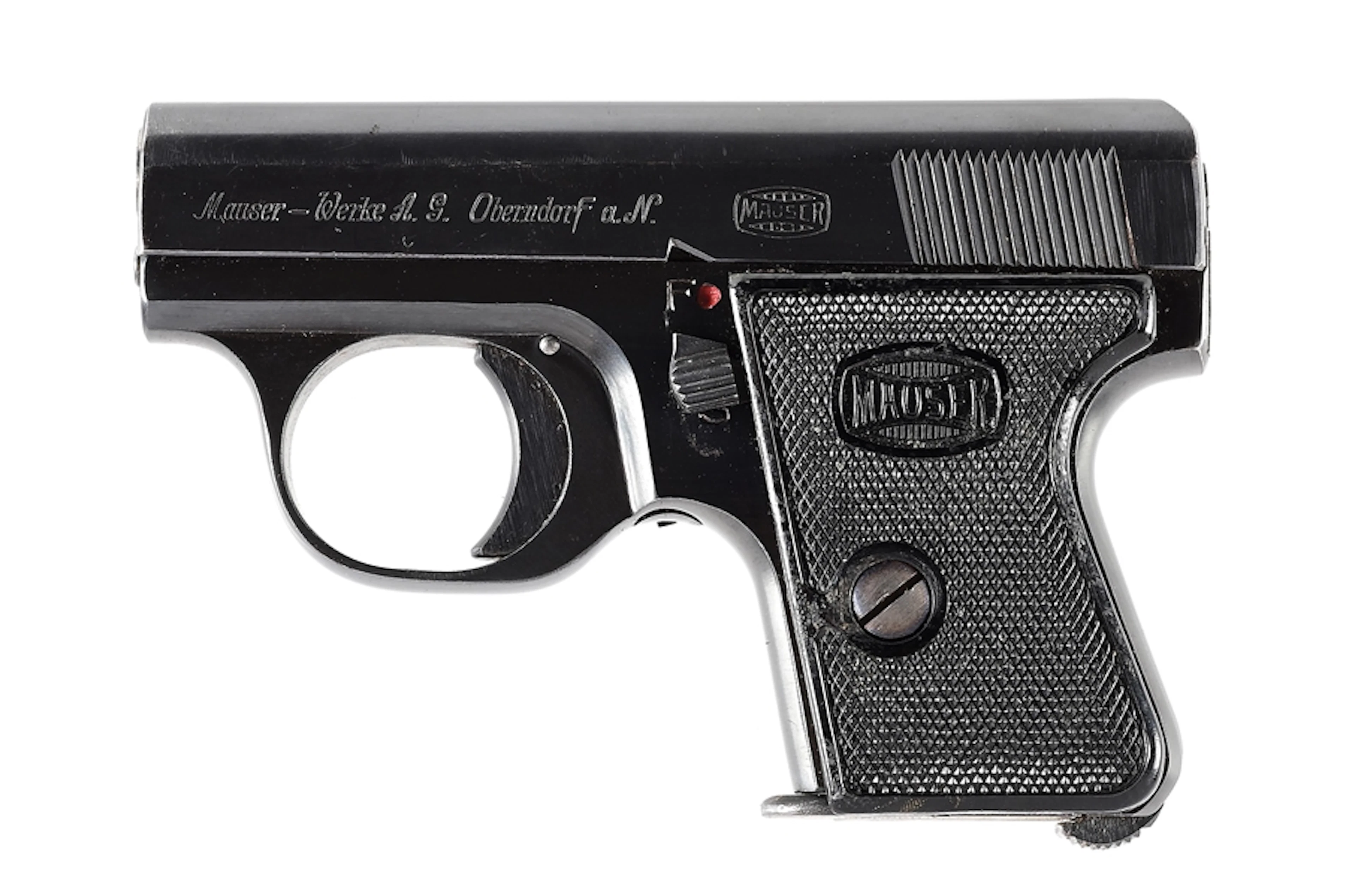 (C) MAUSER WTP 6.35MM SEMI-AUTOMATIC PISTOL WITH HOLSTER.