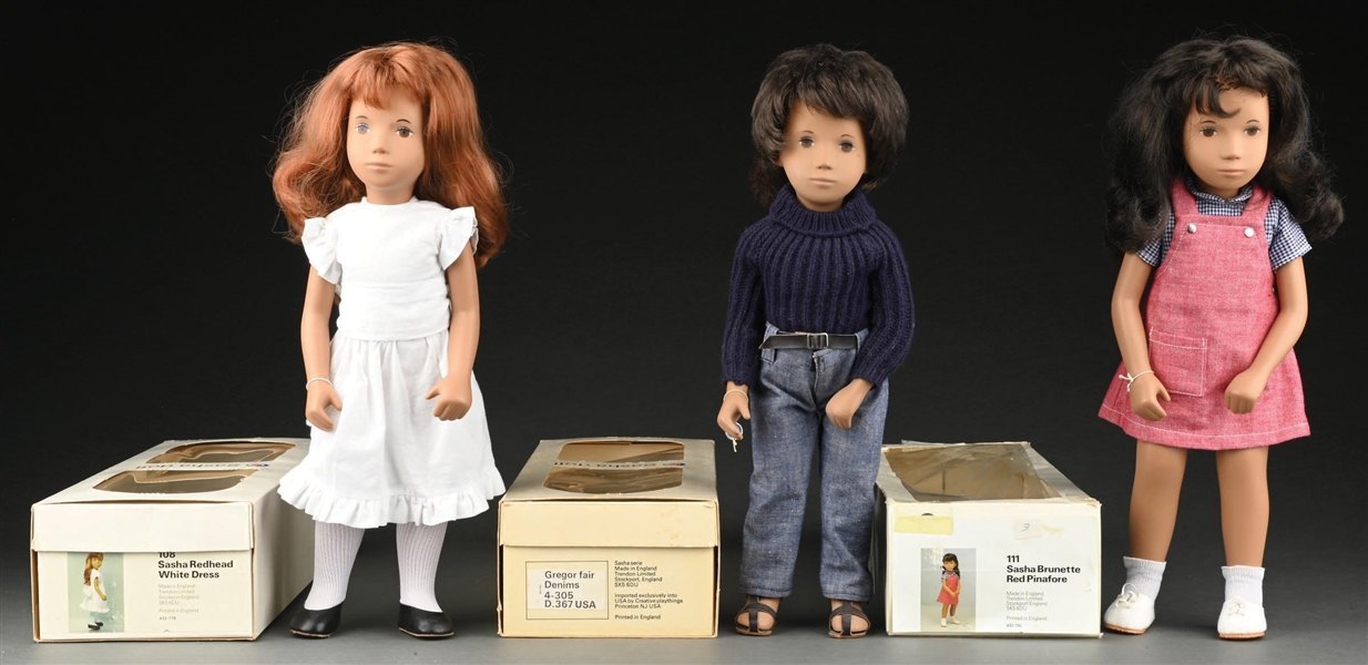 COLLECTIBLE (198X) SASHA DOLL 515S BABY Baby Ginger Red Hair (Box/ Tag UK