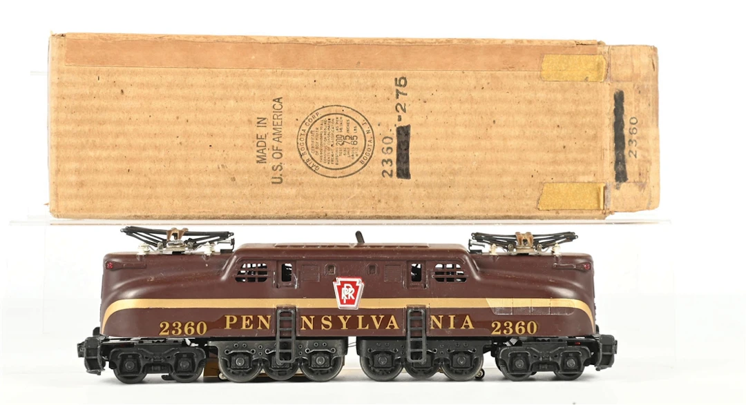 LIONEL POSTWAR O. GAUGE NO. 2360 PENNSYLVANIA TUSCAN SINGLE STRIPE