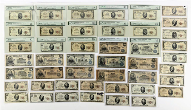 45 NATIONAL NOTES GRADED VG-XF