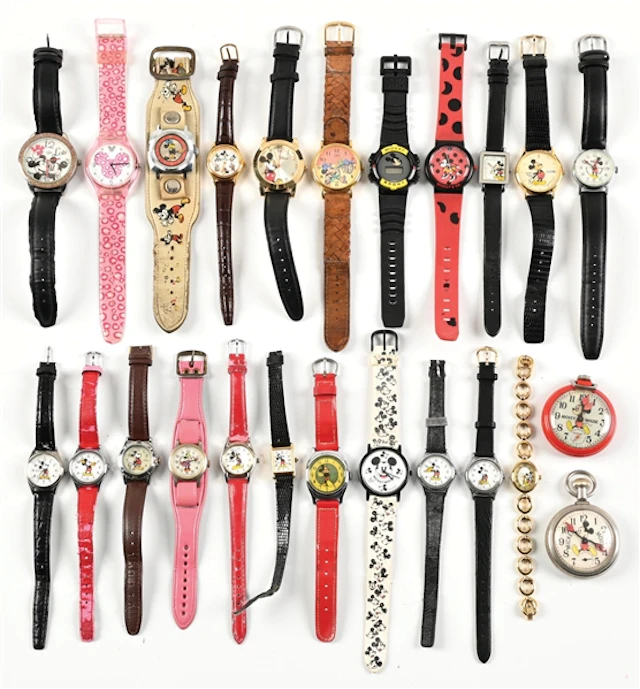 LARGE LOT OF MICKEY MOUSE WATCHES