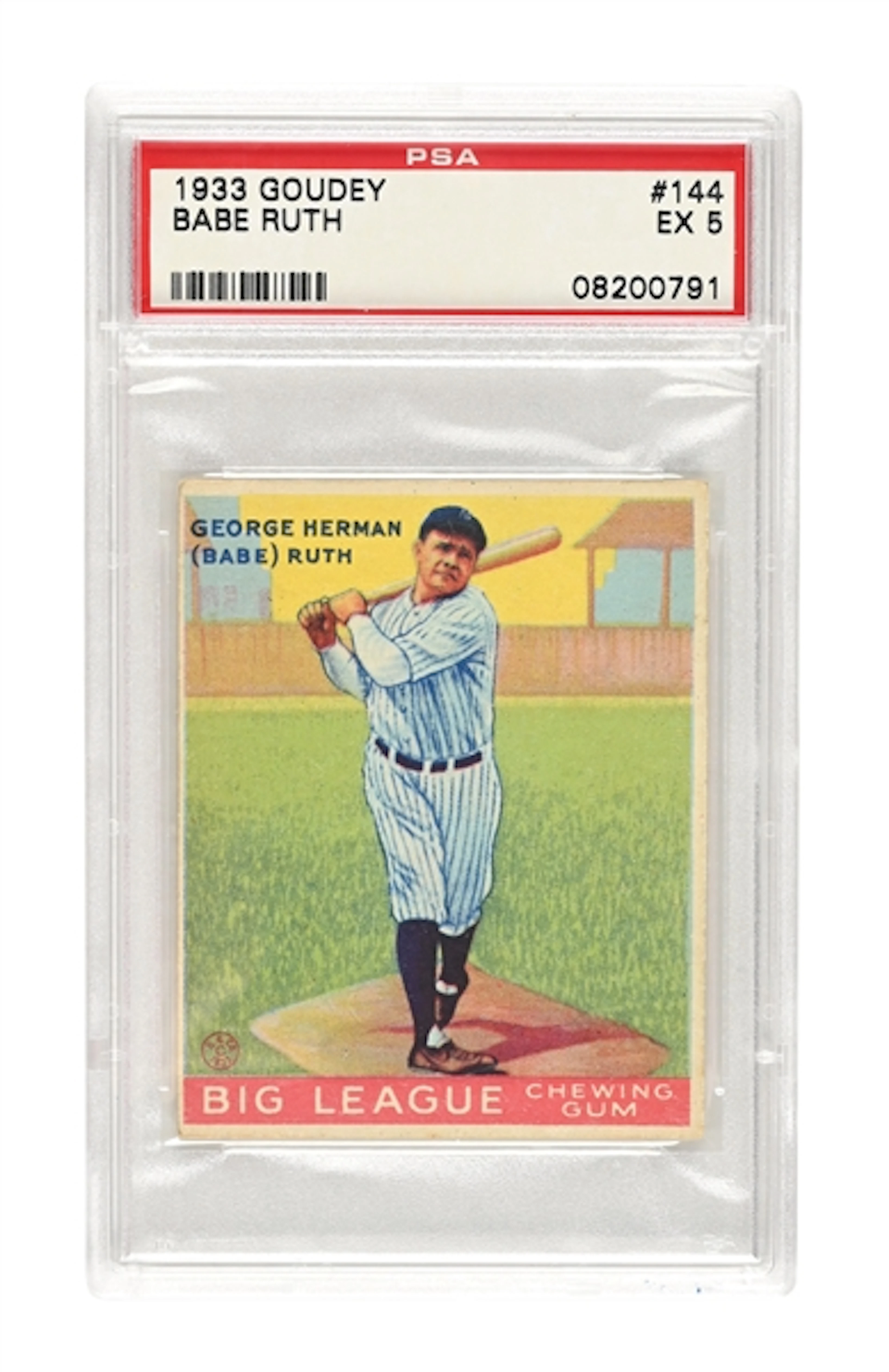 1933 GOUDEY BABE RUTH #144 PSA EX 5