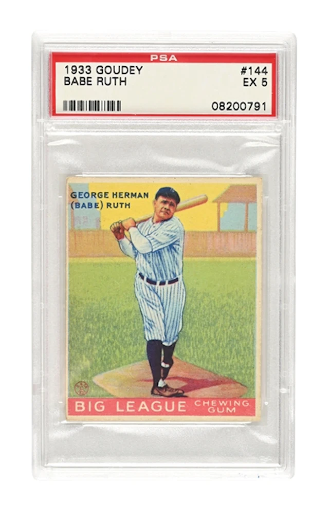 1933 GOUDEY BABE RUTH #144 PSA EX 5
