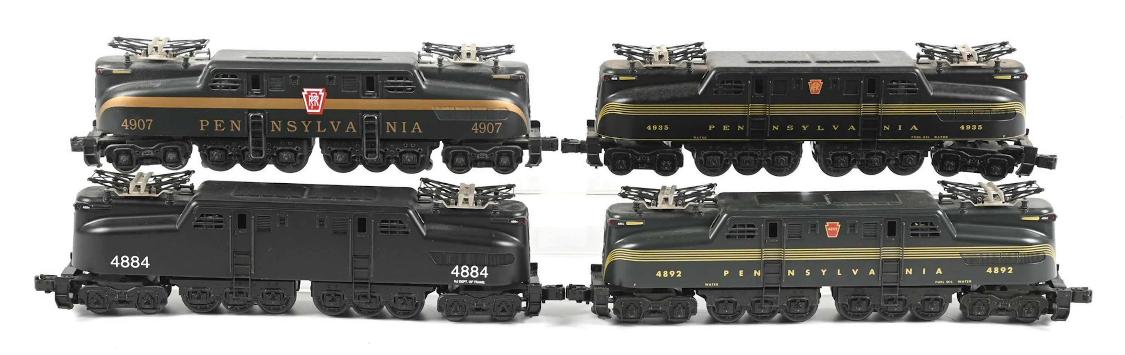 LOT OF 4: K-LINE GG-1 ELECTRIC LOCOMOTIVES