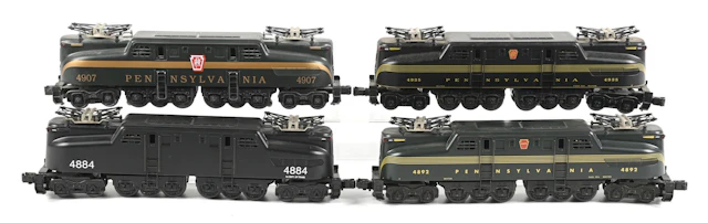 LOT OF 4: K-LINE GG-1 ELECTRIC LOCOMOTIVES