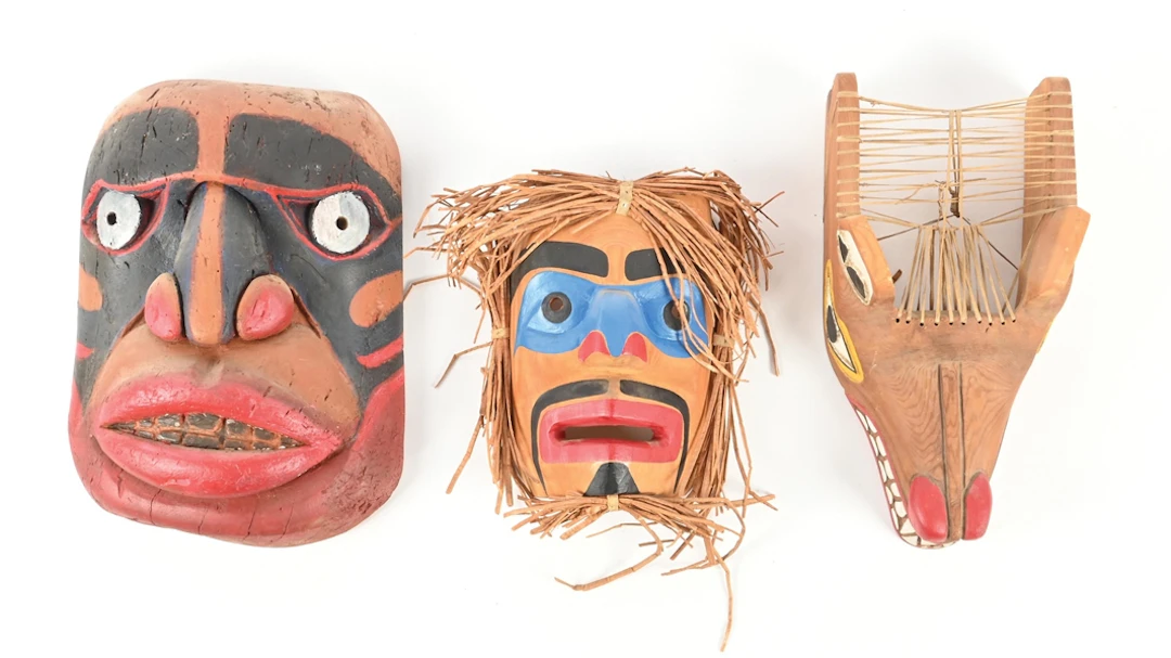 LOT OF 3: NORTHWEST COAST MASKS