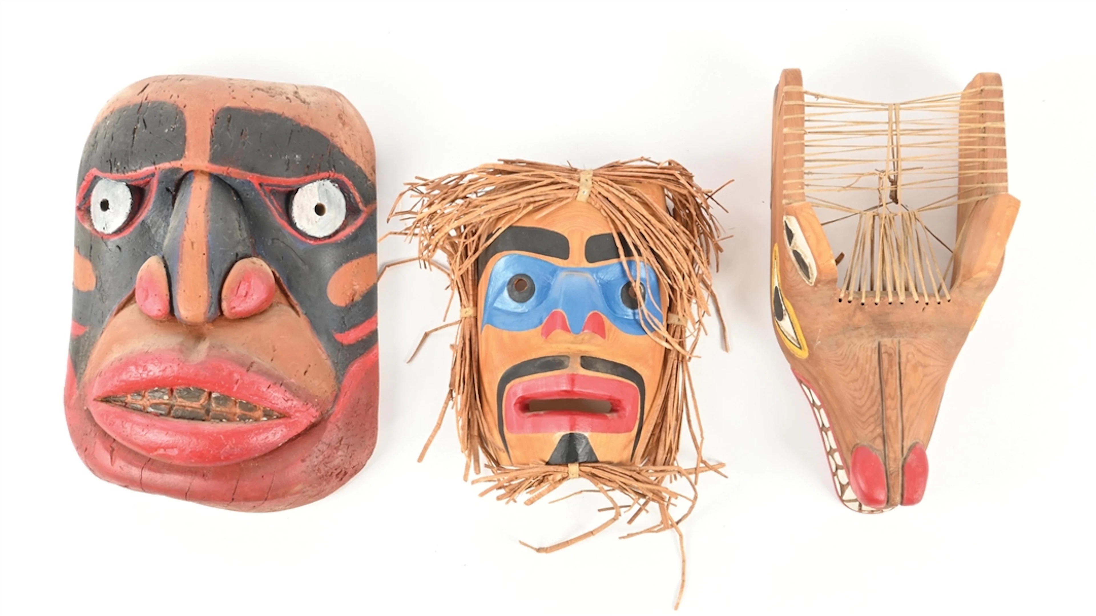 LOT OF 3: NORTHWEST COAST MASKS