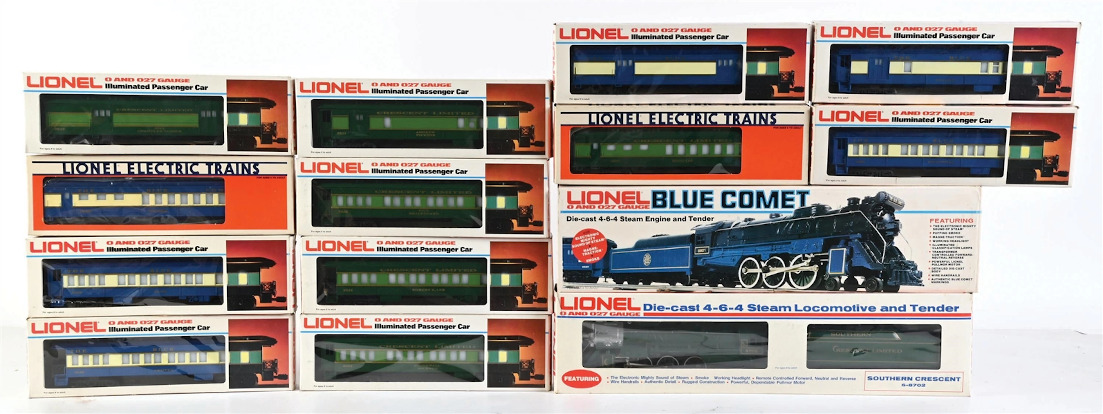 LOT OF 2: MODERN ERA LIONEL O-GA. PASSENGER SETS