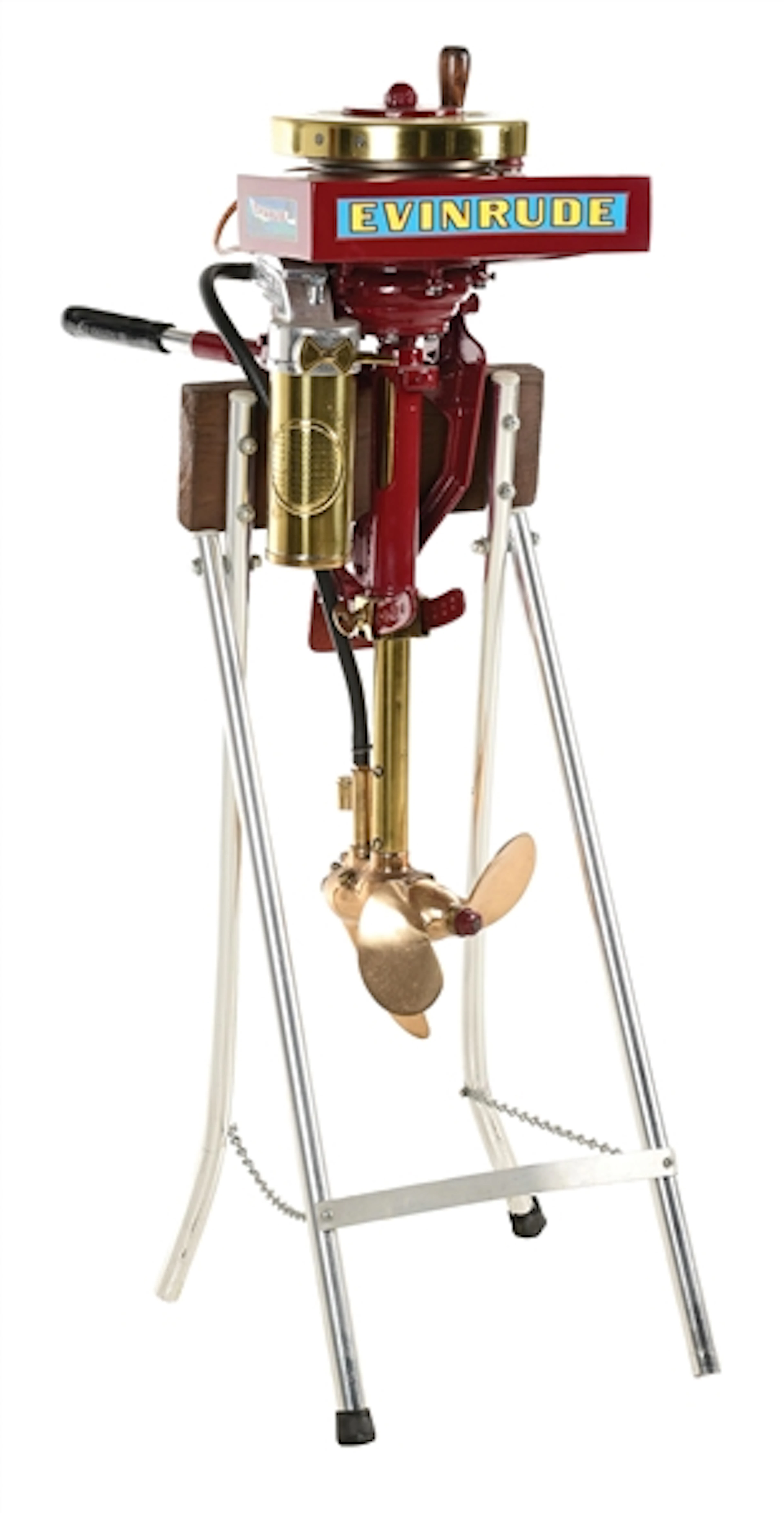 RESTORED EVINRUDE MAGNETO OUTBOARD MOTOR