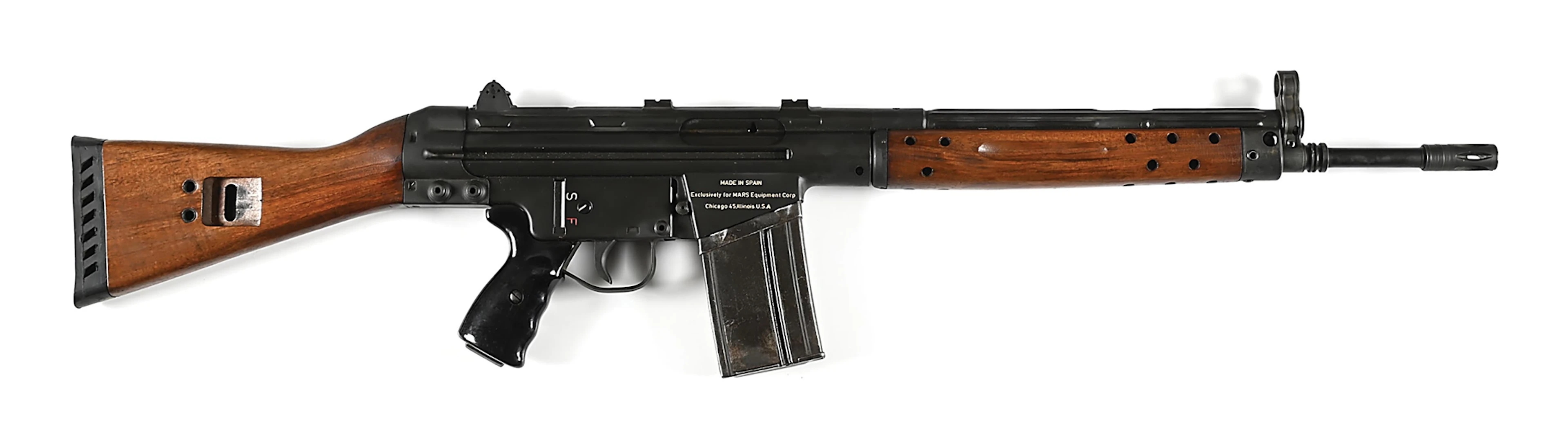 (C) EARLY AND RARE MARS SPANISH CETME SPORTER SEMI-AUTOMATIC RIFLE.