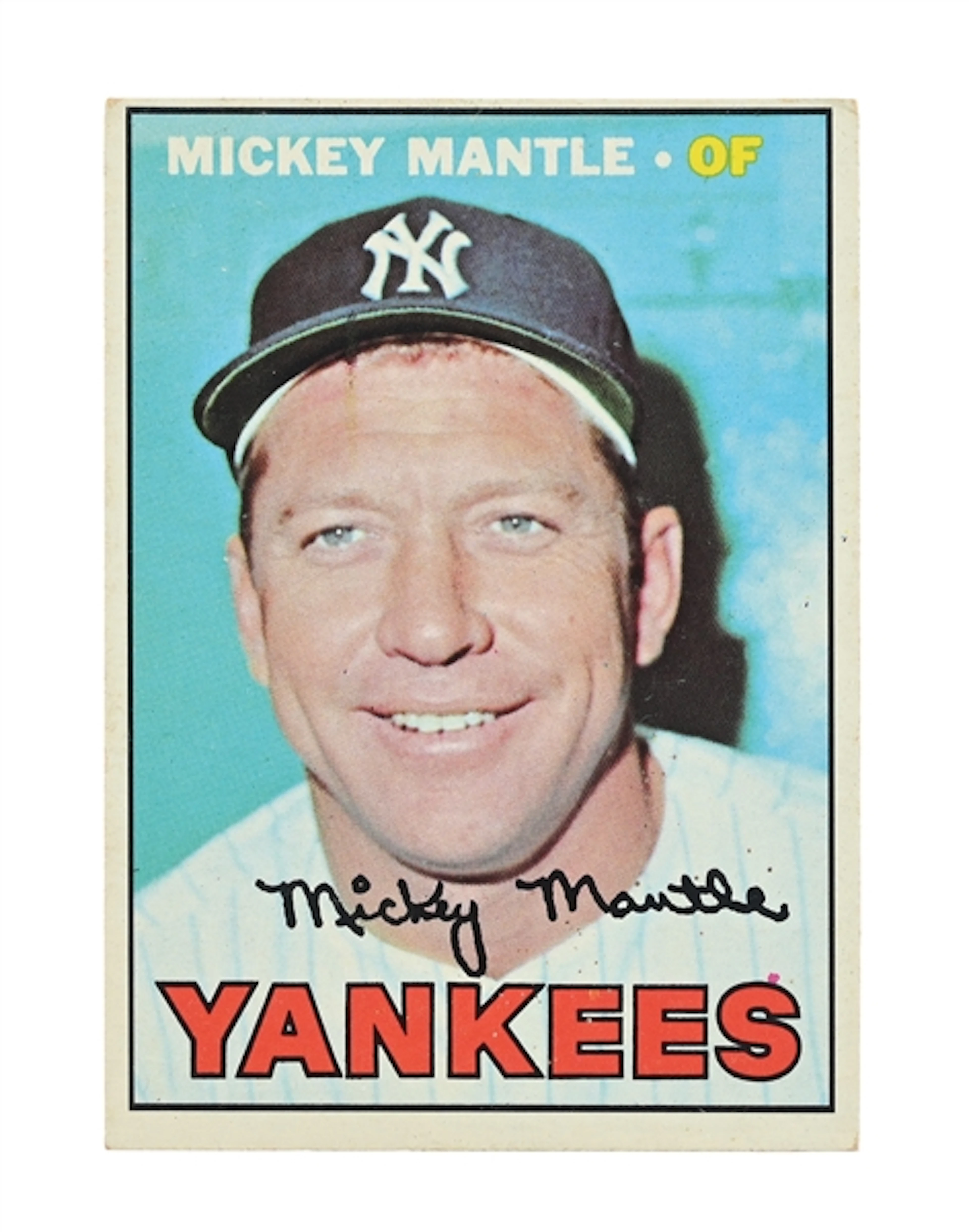 1967 TOPPS #150 MICKEY MANTLE.