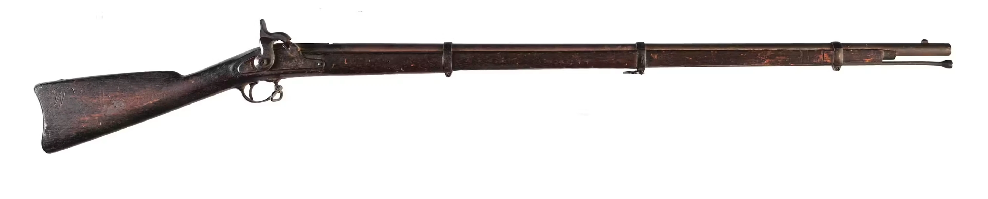 (A) ATTIC FINE US SPRINGFIELD MODEL 1863 PERCUSSION RIFLE