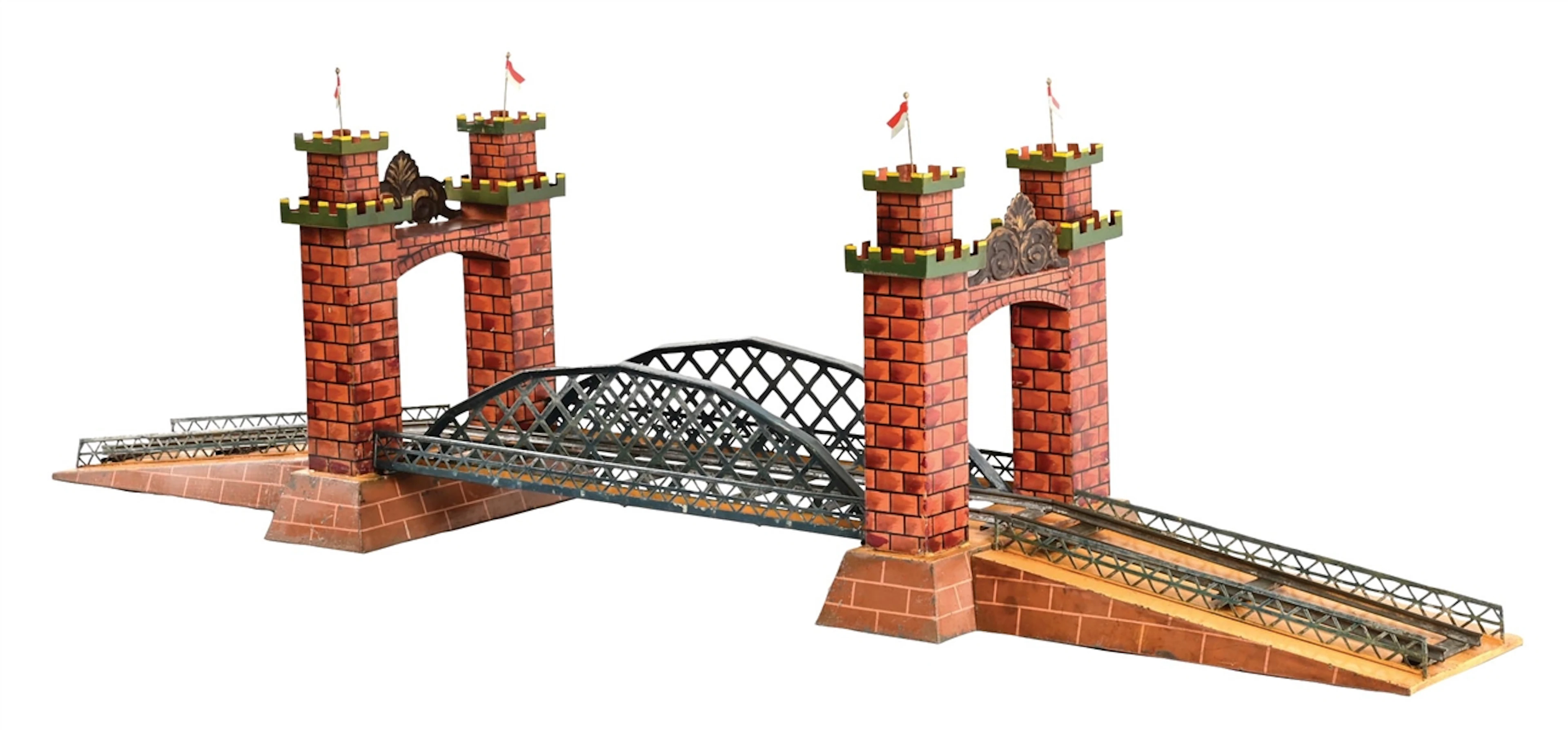 BING II GA. HAND-PAINTED CASTLE TOWER BRIDGE