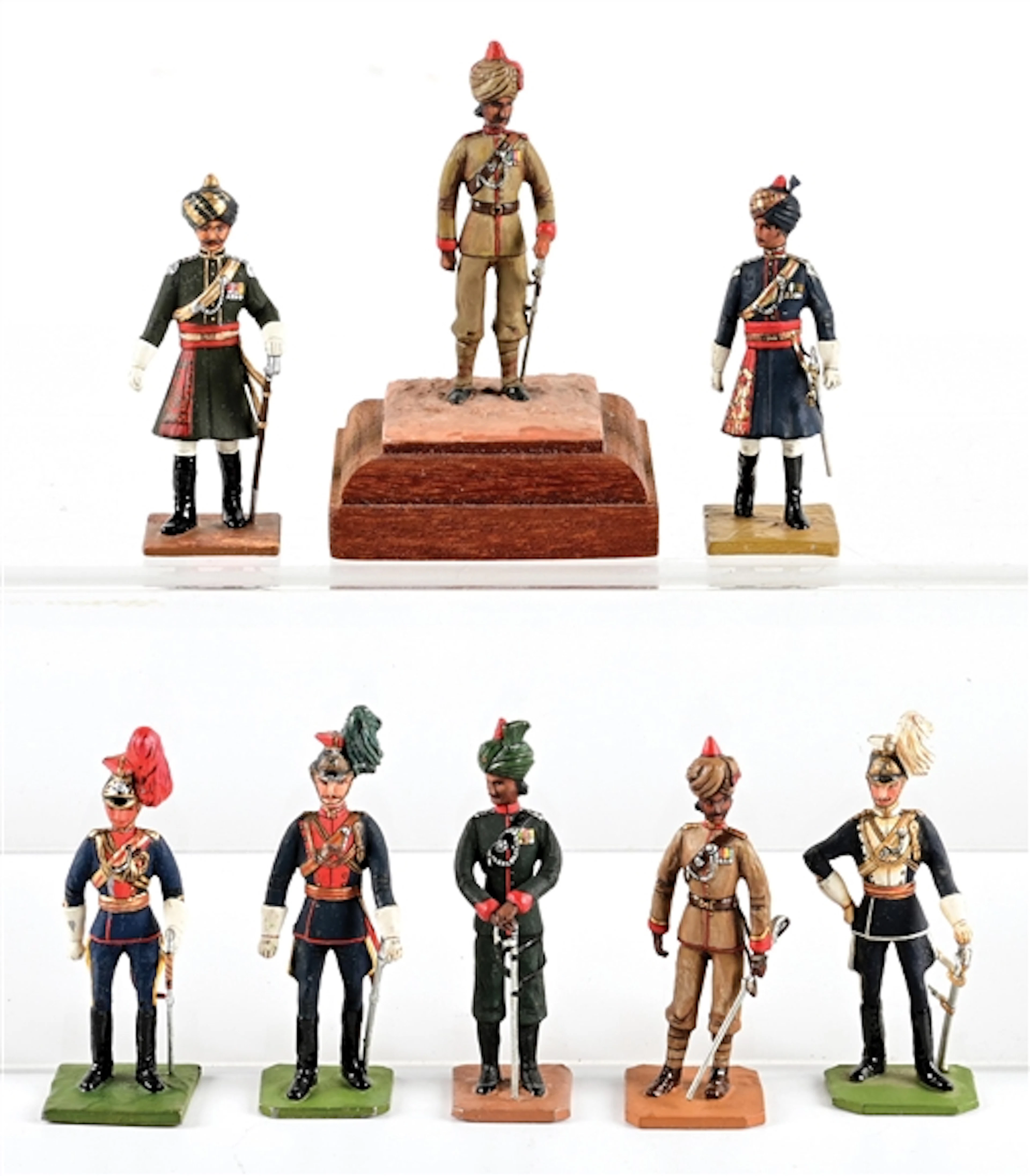 LOT OF 8: GREENWOOD & BALL TYPES OF THE INDIAN ARMY