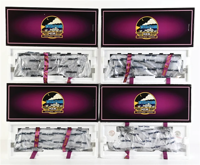 MTH/IVES STANDARD GA. NO. 3243R ELECTRIC LOCOMOTIVE 4-PIECE PASSENGER SET