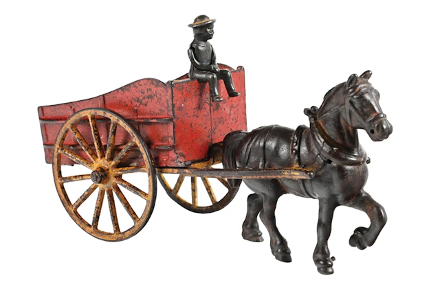 KYSER & REX CAST-IRON HORSE-DRAWN DUMP CART