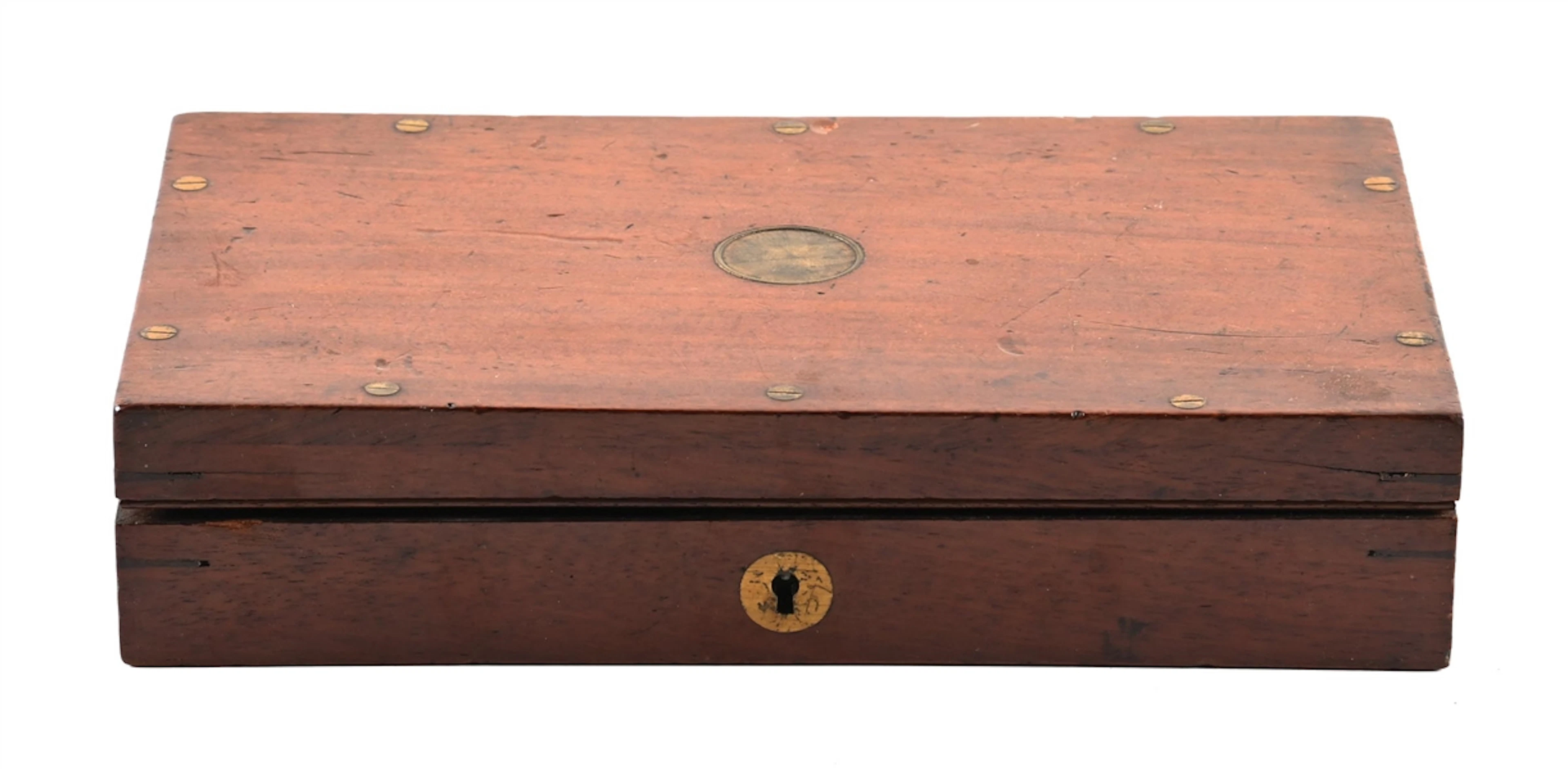 19TH CENTURY PRESENTATION STYLE REVOLVER CASE.