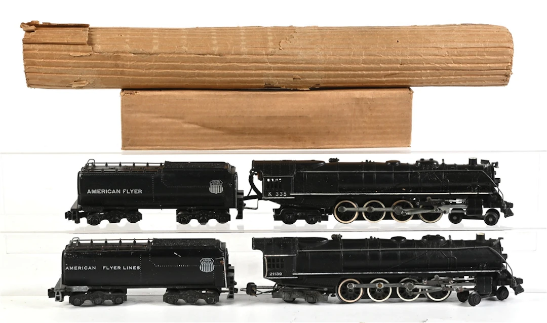 LOT OF 2: AMERICAN FLYER S-GA. NORHTERN 4-8-4 STEAM LOCOMOTIVES