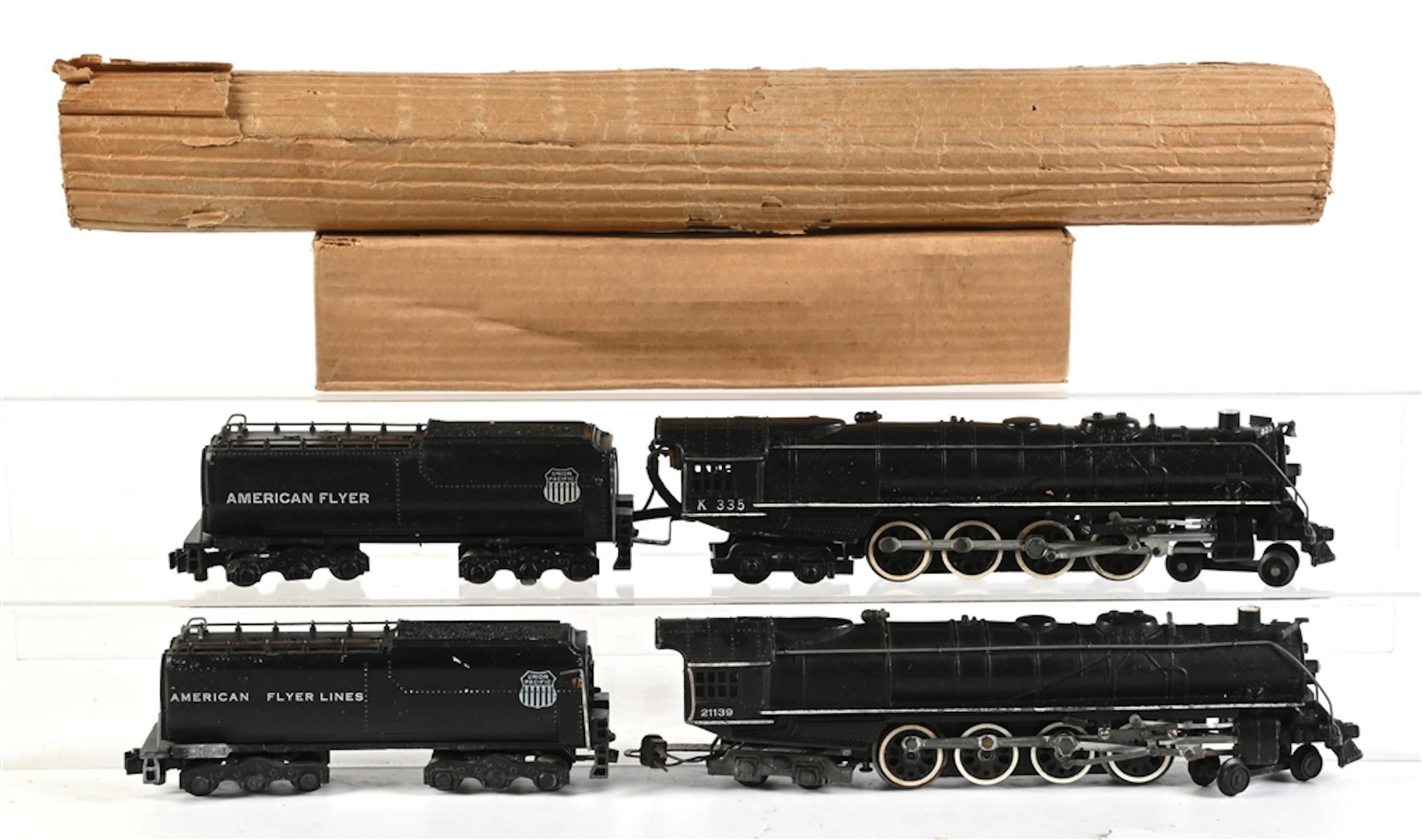 LOT OF 2: AMERICAN FLYER S-GA. NORHTERN 4-8-4 STEAM LOCOMOTIVES