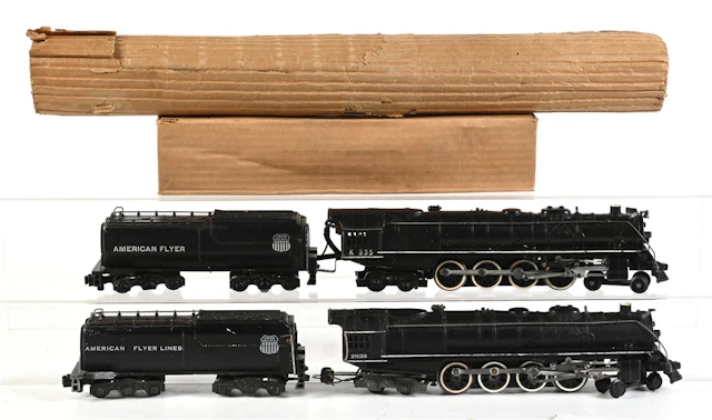 LOT OF 2: AMERICAN FLYER S-GA. NORHTERN 4-8-4 STEAM LOCOMOTIVES