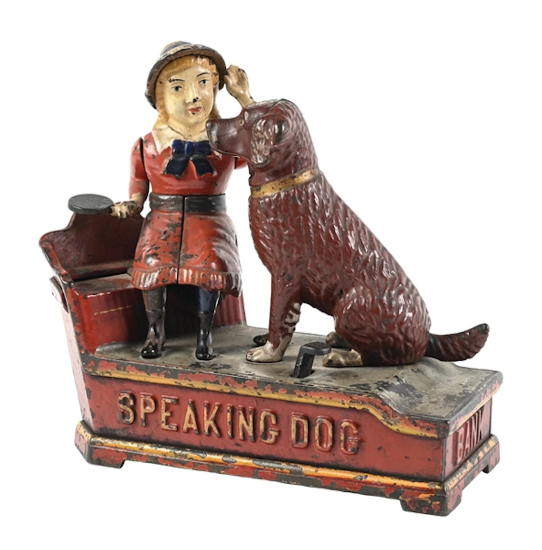 SPEAKING DOG MECHANICAL BANK