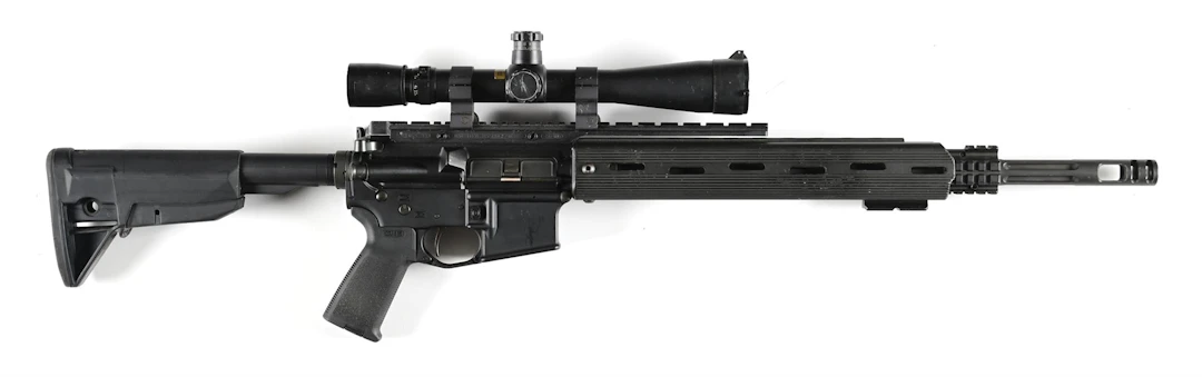 (M) PALMETTO PA-15 SEMI-AUTOMATIC RIFLE WITH LEUPOLD OPTIC.