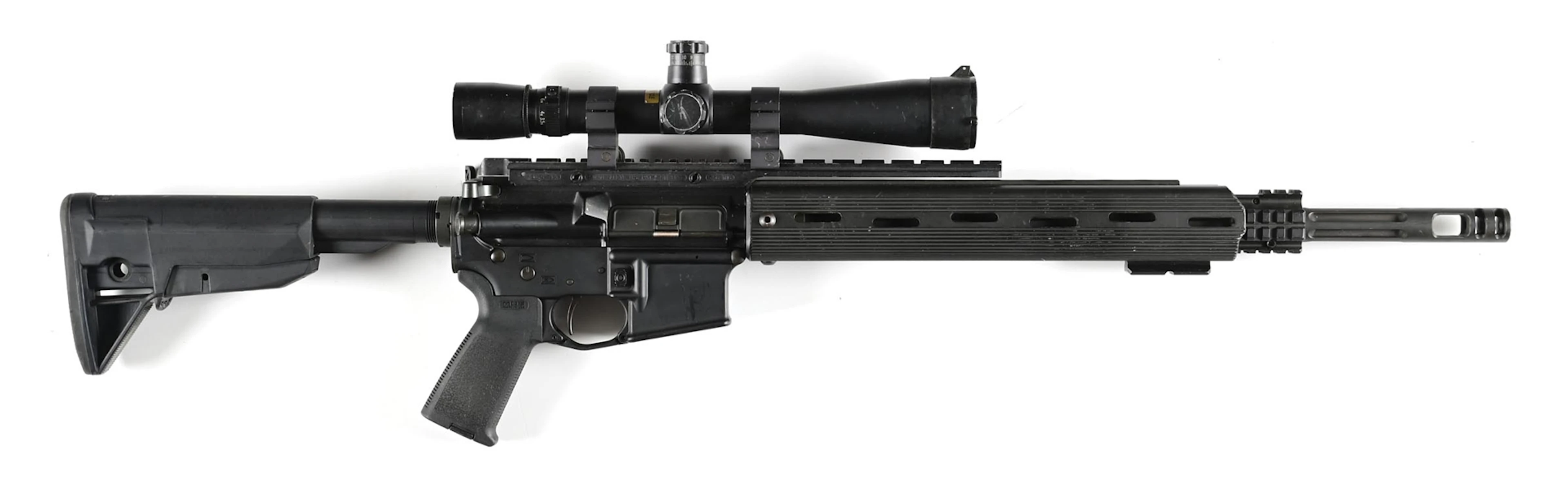 (M) PALMETTO PA-15 SEMI-AUTOMATIC RIFLE WITH LEUPOLD OPTIC.