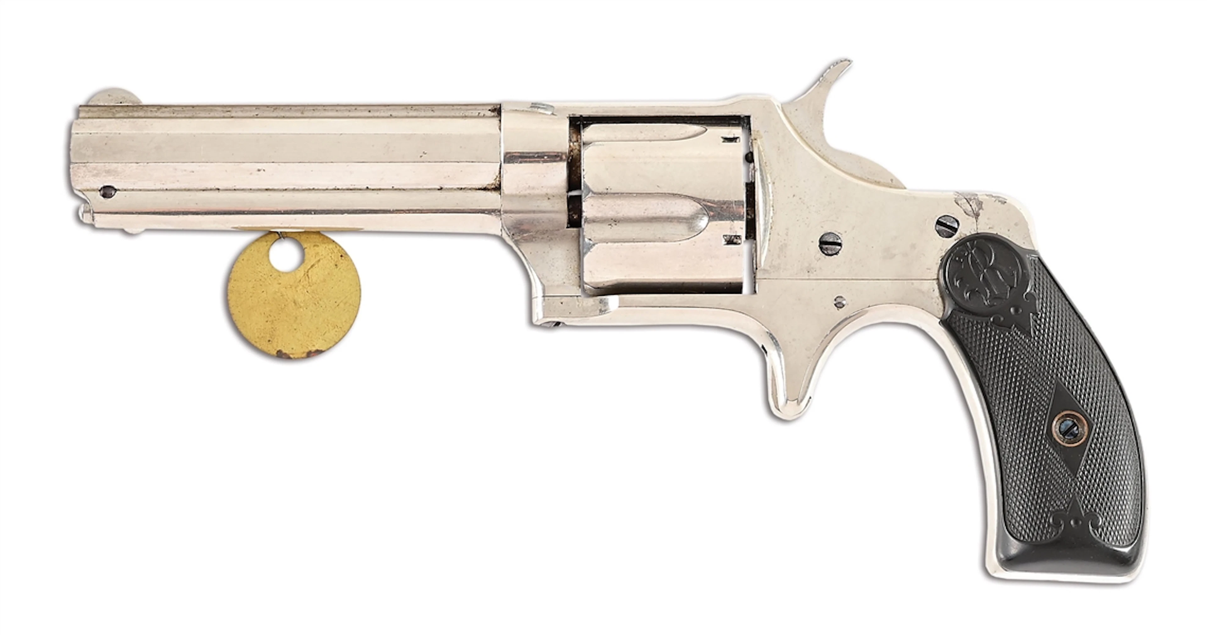 (A) SCARCE REMINGTON-SMOOT NEW MODEL NO 3 .38 CENTERFIRE SINGLE ACTION