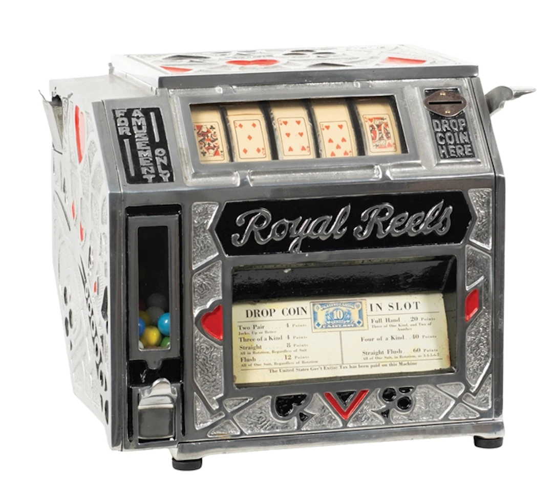 5¢ "ROYAL REELS" ALUMINUM TRADE STIMULATOR