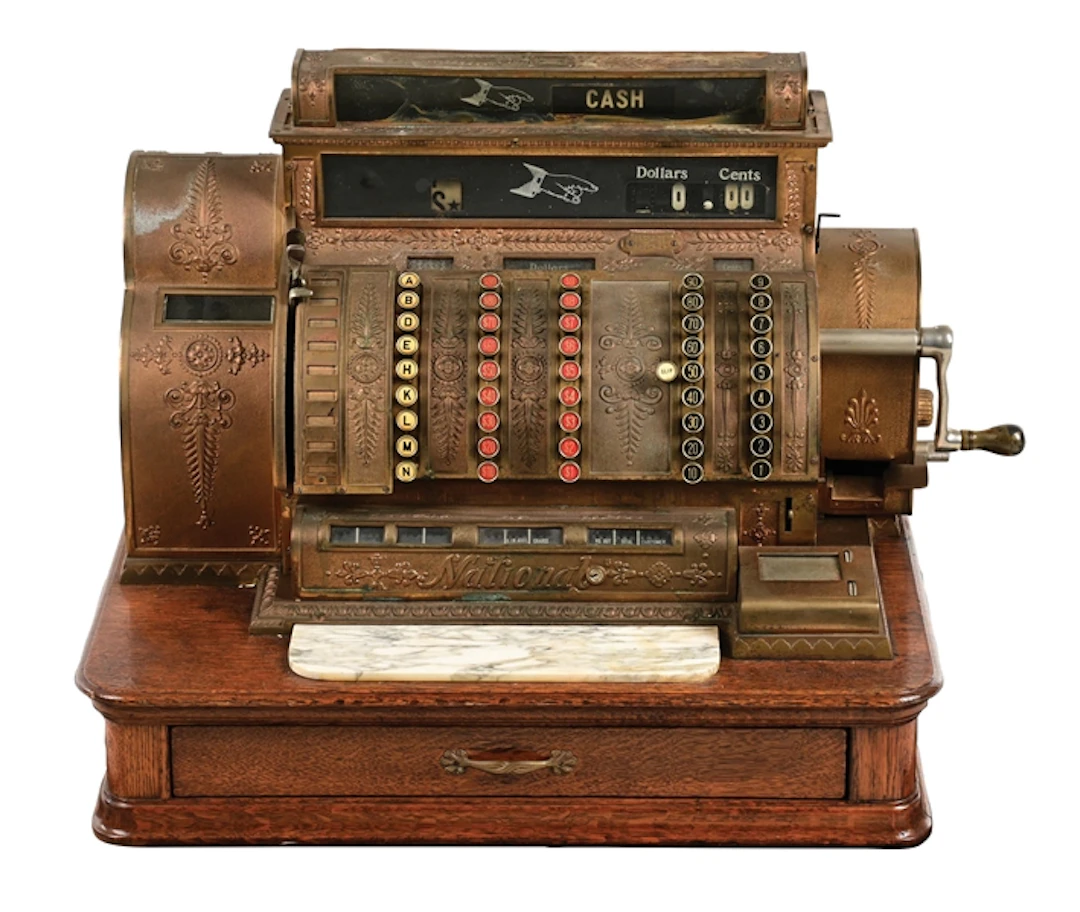 NATIONAL CASH REGISTER MODEL NO. 592-E-L SERIAL 1385644