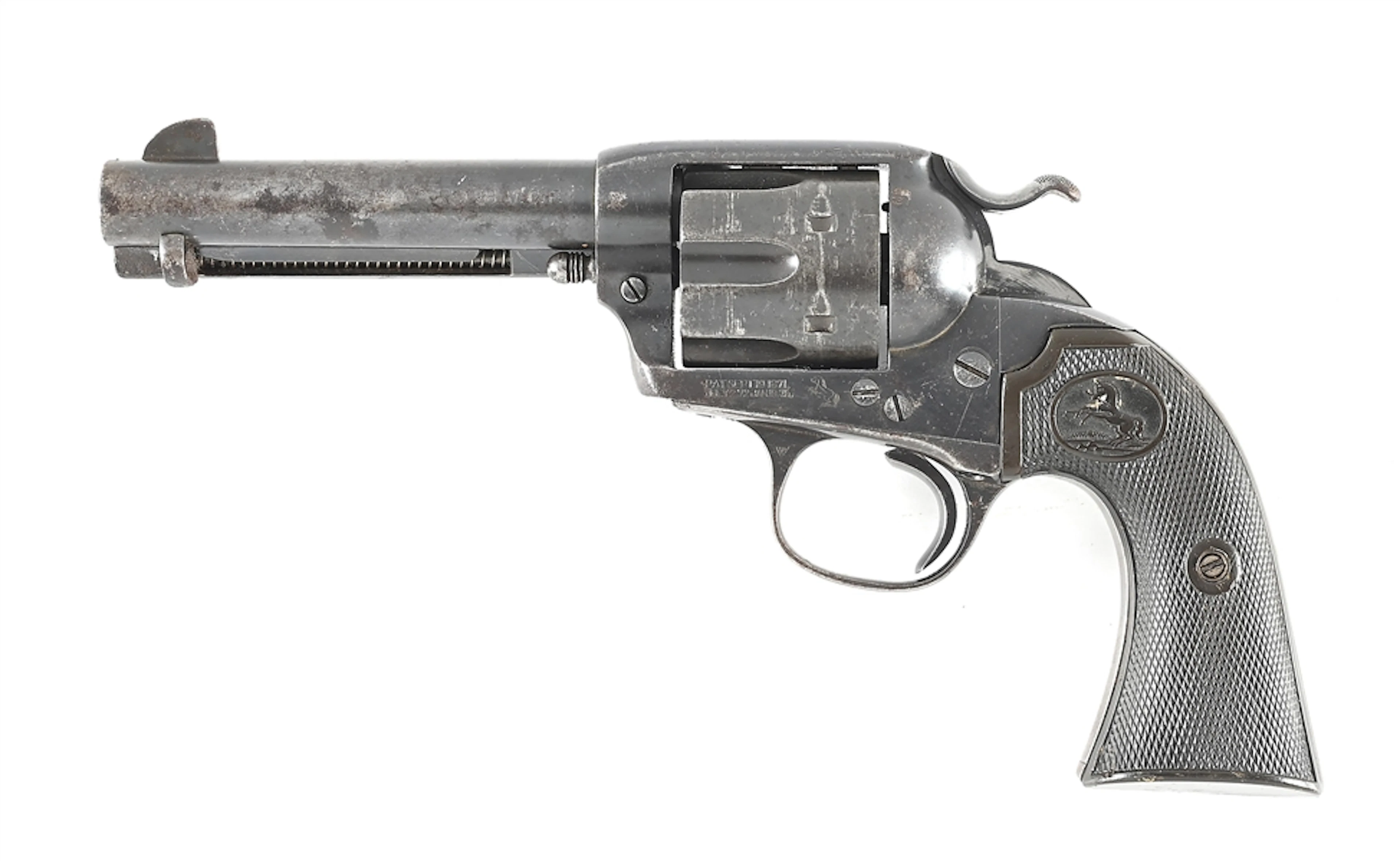 (C) COLT BISLEY MODEL .38 WCF SINGLE ACTION ARMY REVOLVER (1913).