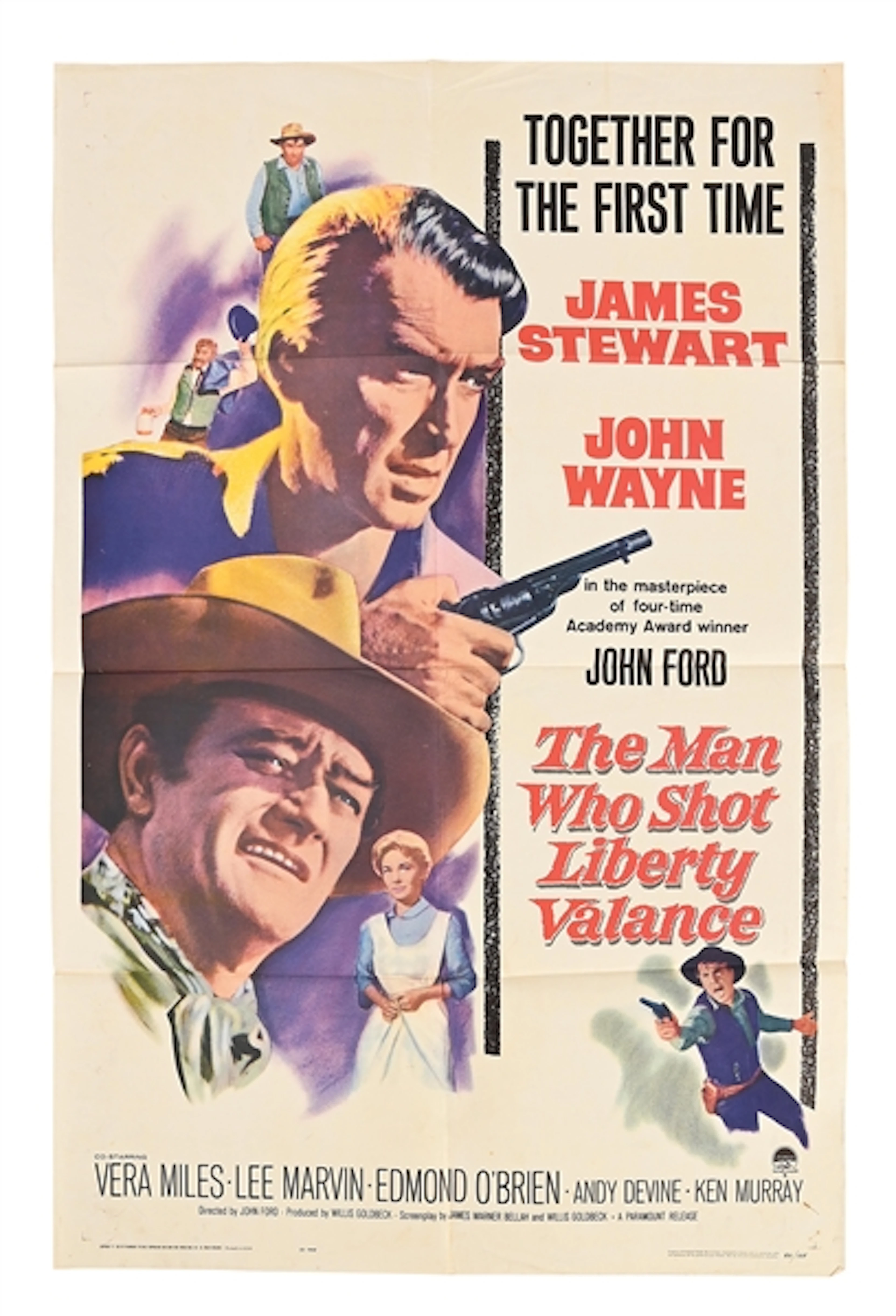 "THE MAN WHO SHOT LIBERTY VALANCE" ONE-SHEET MOVIE POSTER