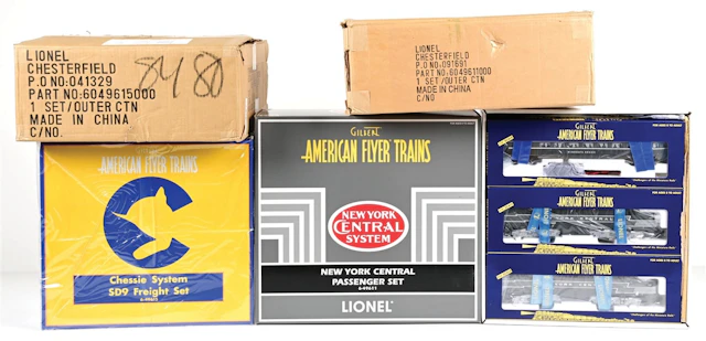 LOT OF 2: MODERN ERA AMERICAN FLYER S-GA. TRAIN SETS IN THE ORIGINAL BOXES