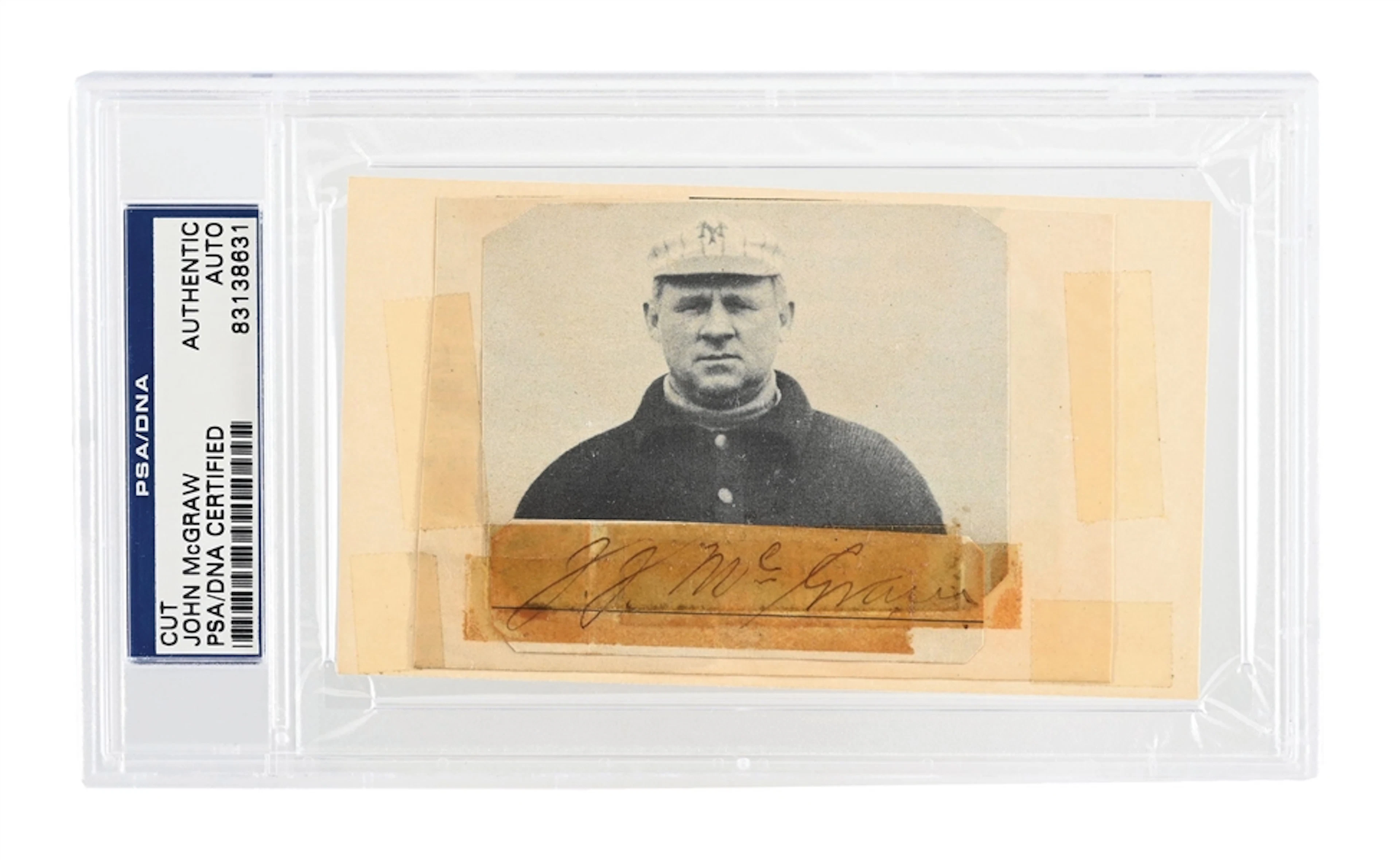 JOHN MCGRAW CUT SIGNATURE PSA/DNA