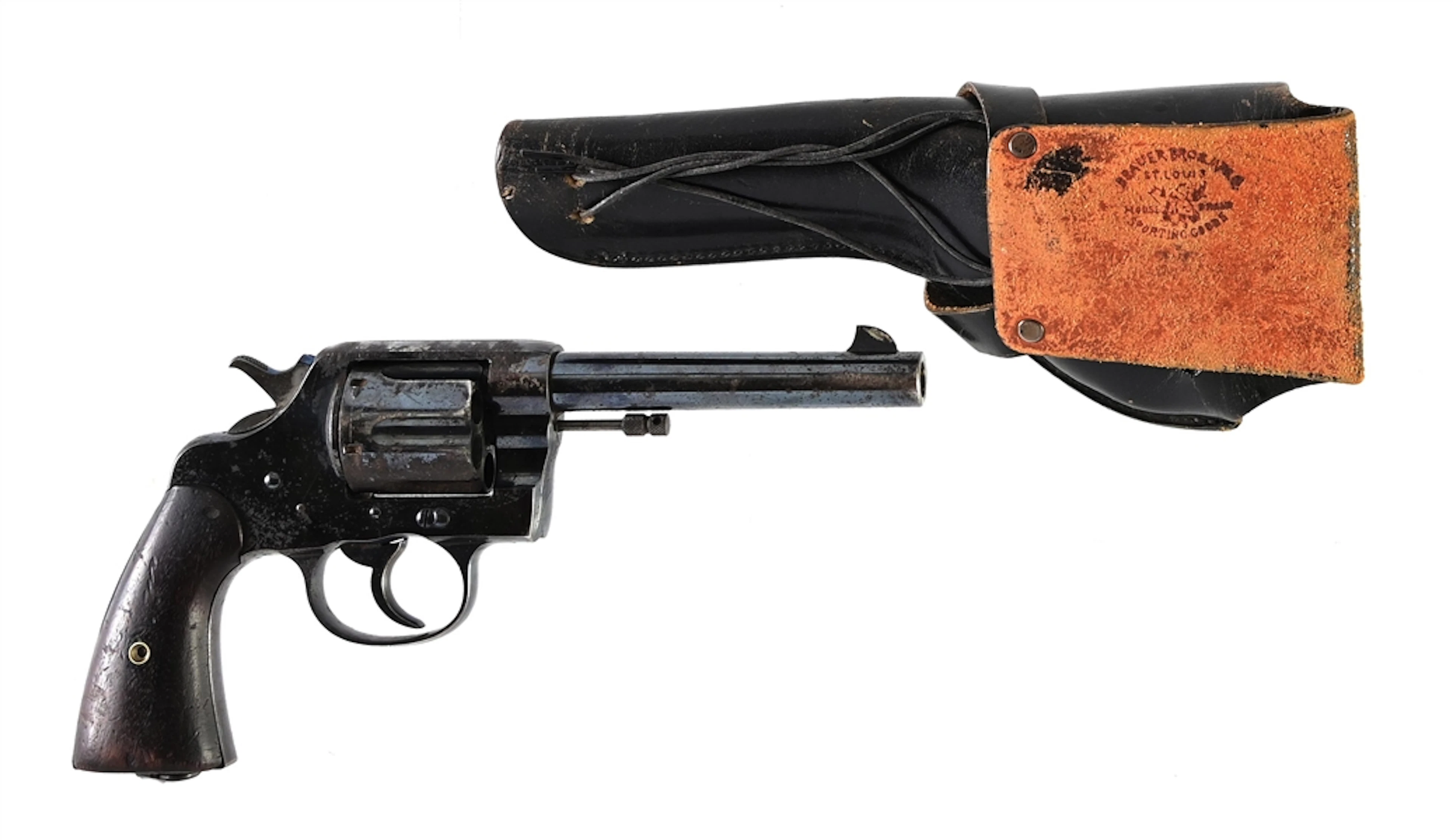 (C) EARLY COLT NEW SERVIVE DOUBLE ACTION REVOLVER