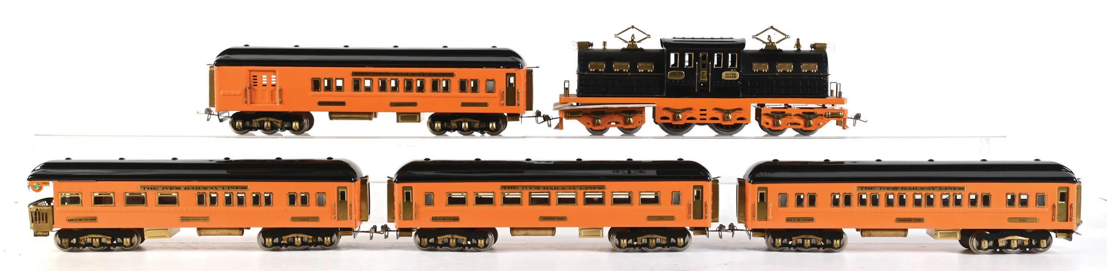 RICH ART REPRODUCUTION IVES STANDARD GA. OLYMPIA PASSENGER SET