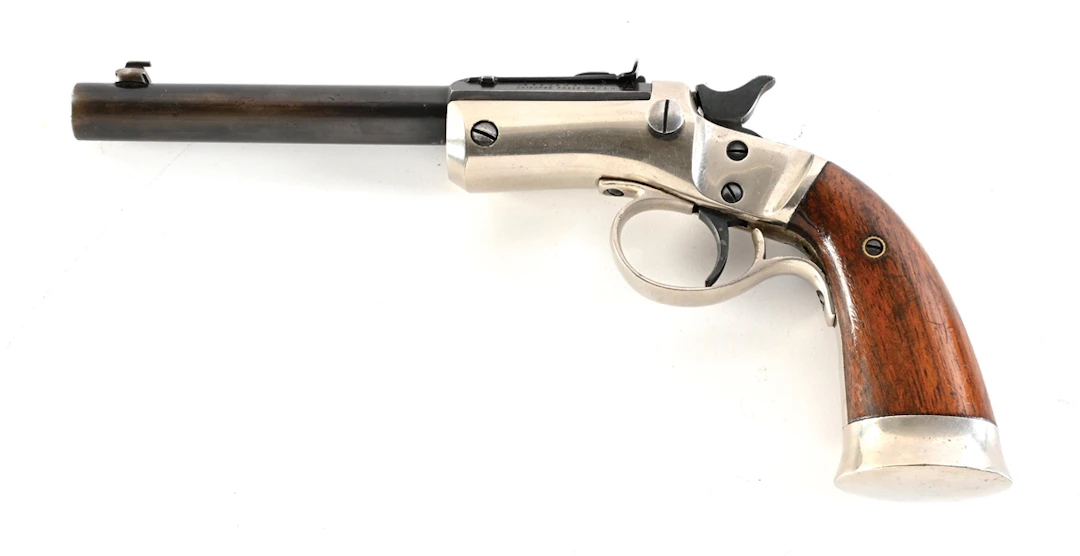 (C) STEVENS OFF HAND MODEL 35 SINGLE SHOT PISTOL
