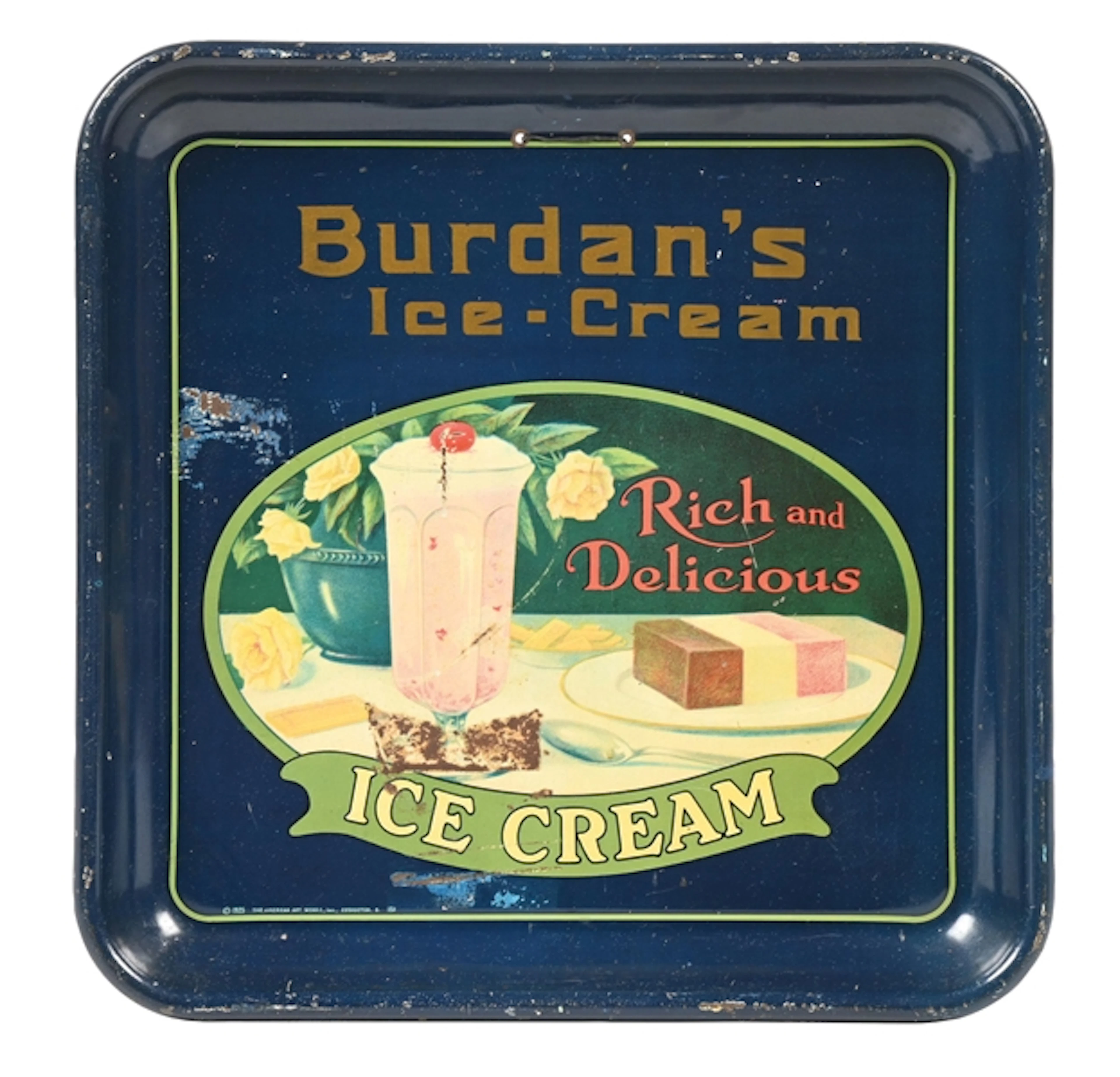 BURDAN'S ICE CREAM SERVING TRAY