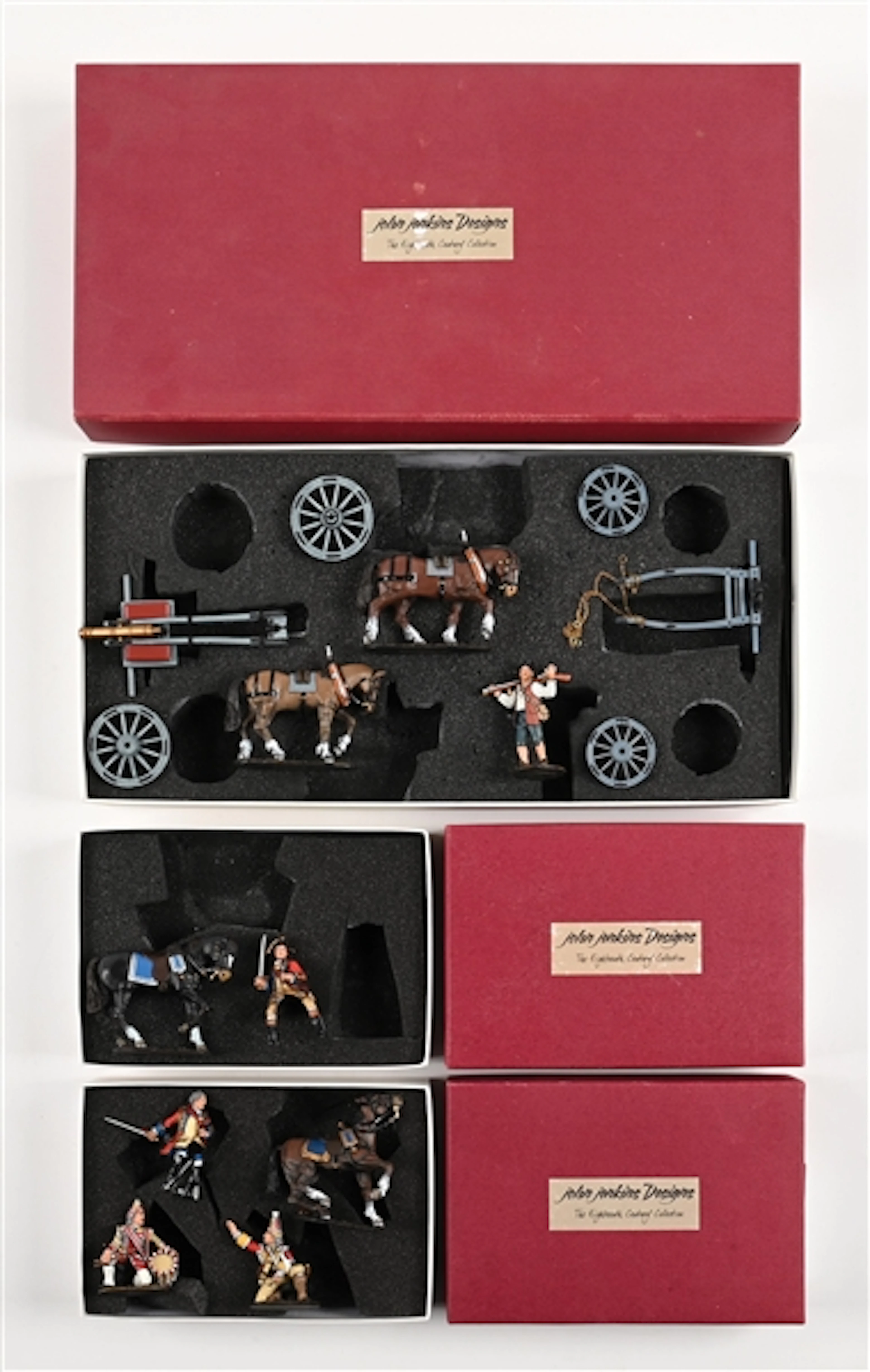 LOT OF 3: JOHN JENKINS DESIGNS 18TH CENTURY COLLECTION SETS IN BOXES