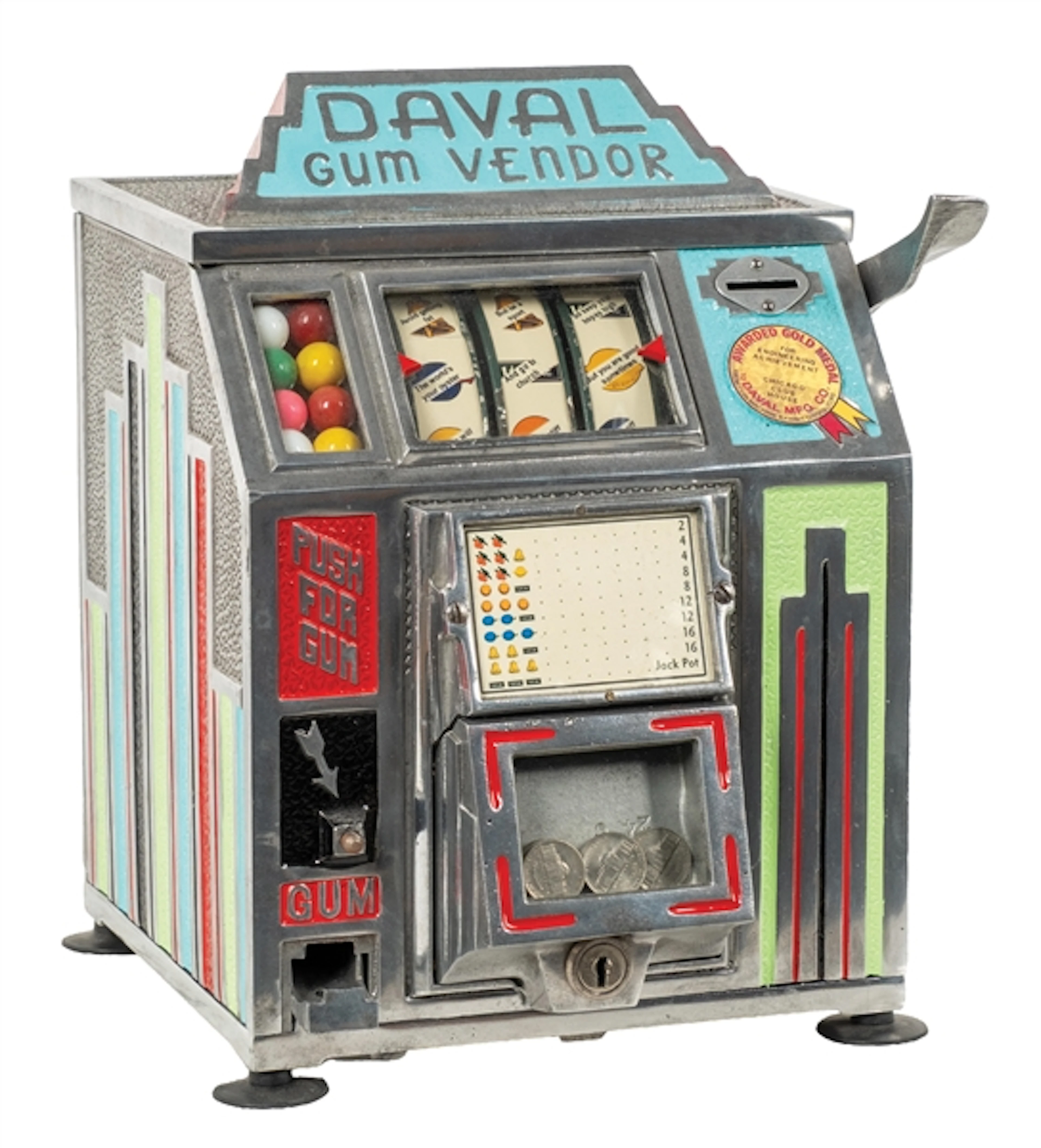 5¢ DAVAL GUM VENDOR TRADE STIMULATOR