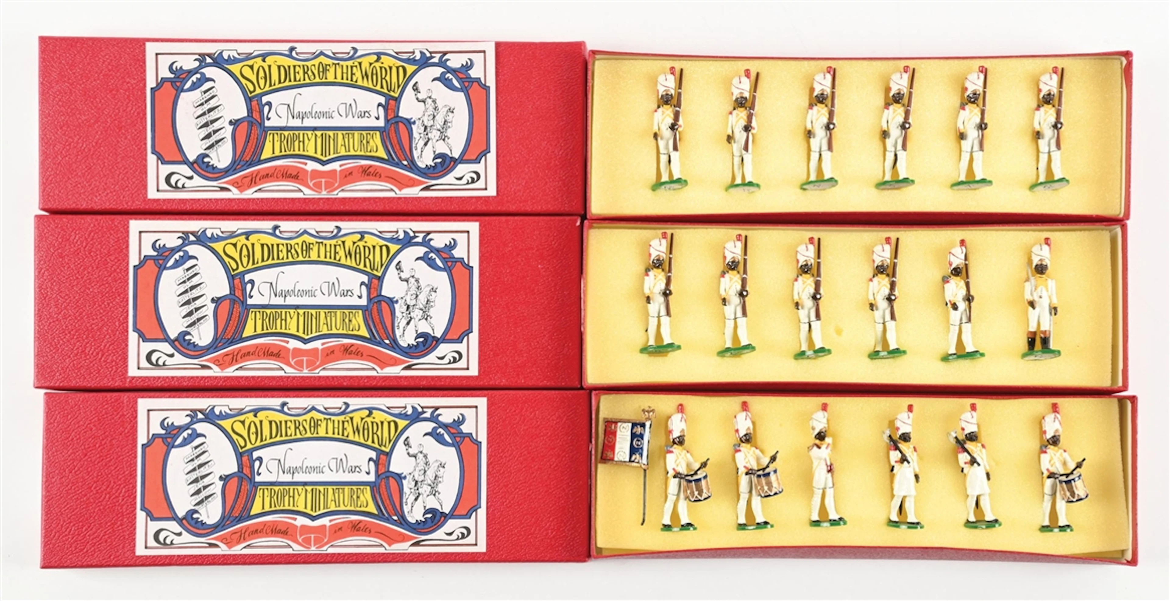 LOT OF 3: TROPHY MINIATURES NAPOLEONIC WARS