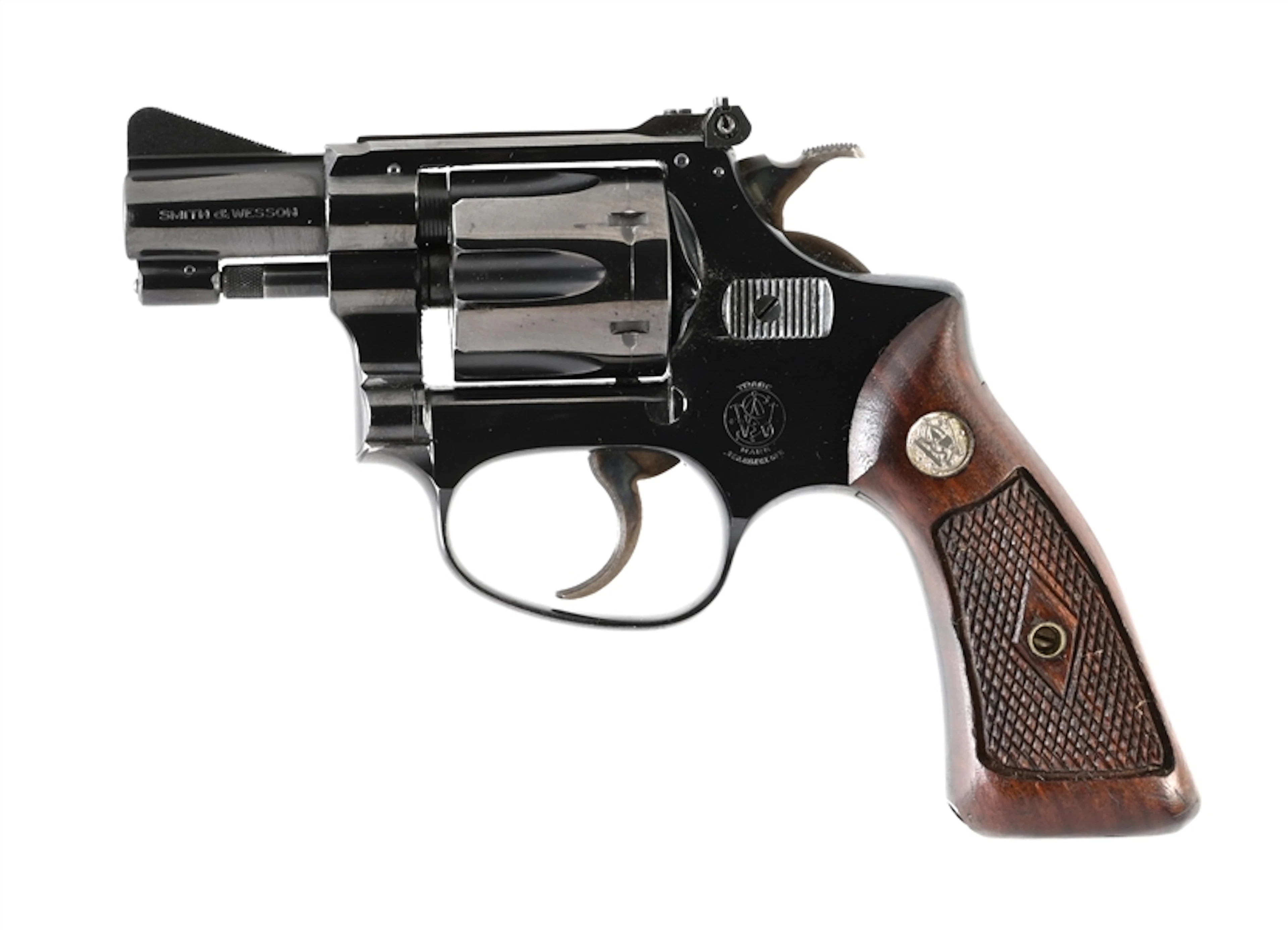 (C) SMITH & WESSON MODEL 34 DOUBLE ACTION REVOLVER.