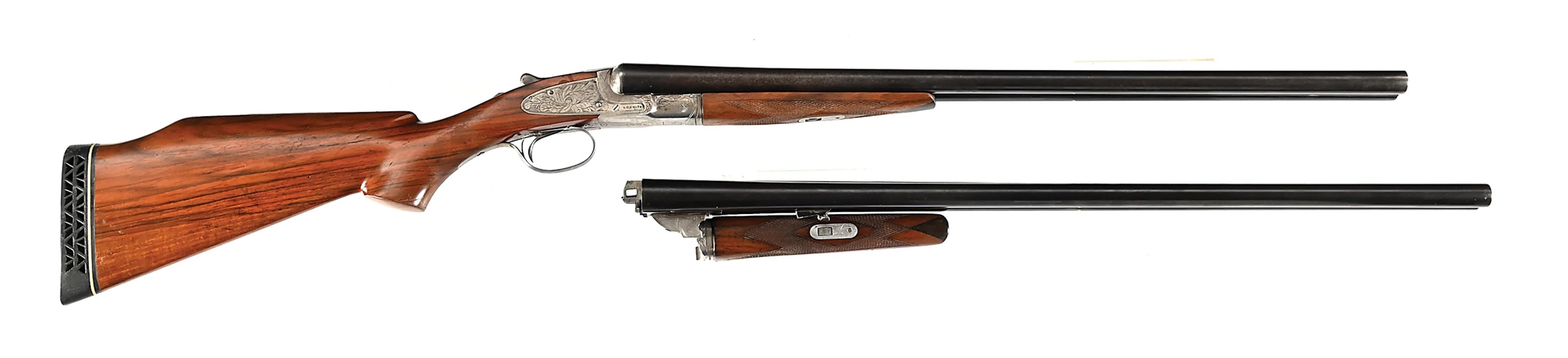 (C) LC SMITH IDEAL GRADE SIDE BY SIDE SHOTGUN TWO BARREL SET