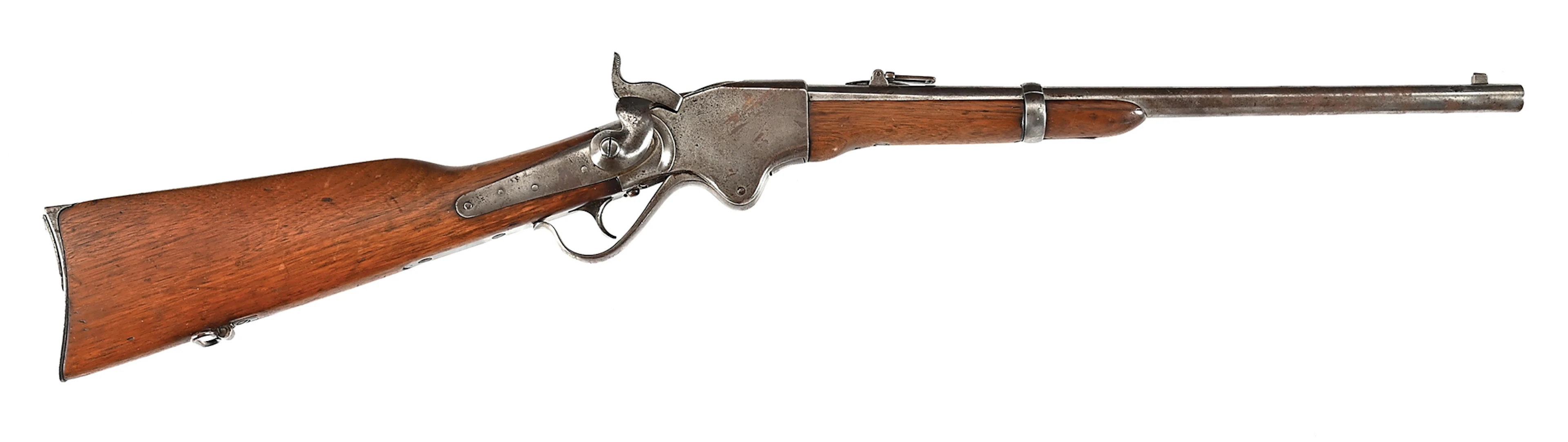 (A) BURNSIDE SPENCER MODEL 1865 LEVER ACTION REPEATING CARBINE.