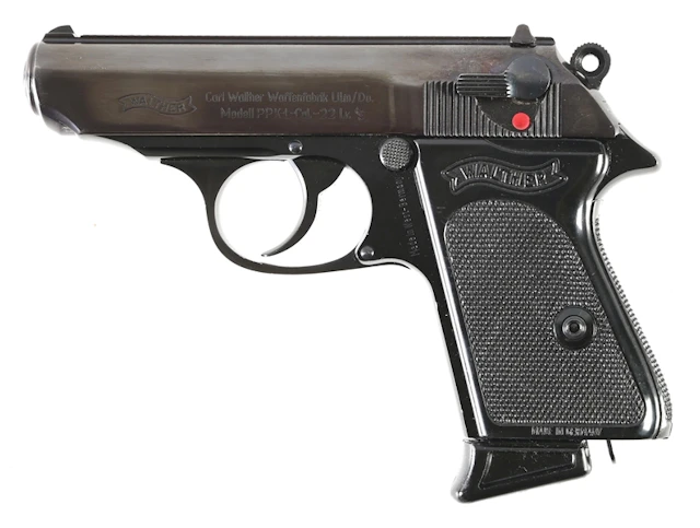 (C) WEST GERMAN WALTHER PPK-L SEMI-AUTOMATIC PISTOL.