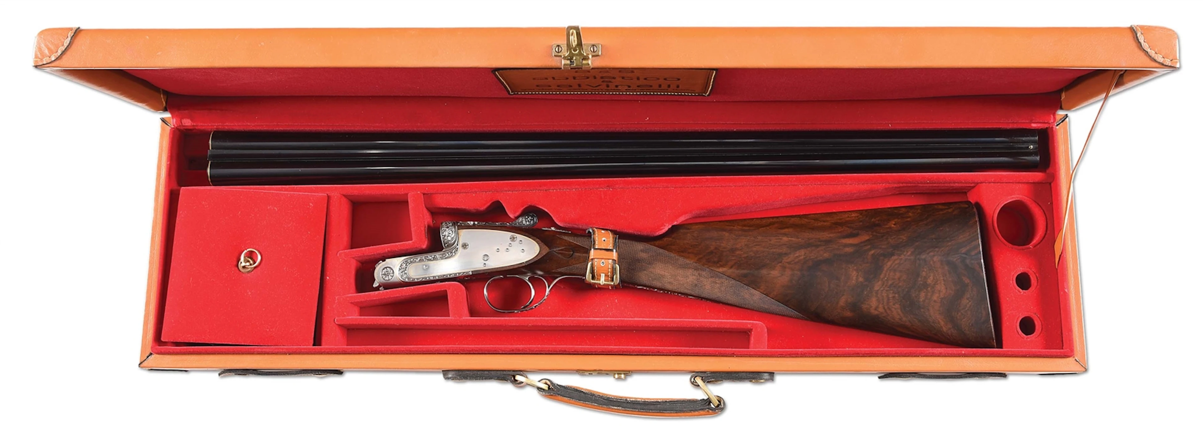 (M) ABBIATICO & SALVINELLI 28 BORE SIDE BY SIDE SHOTGUN WITH CASE.
